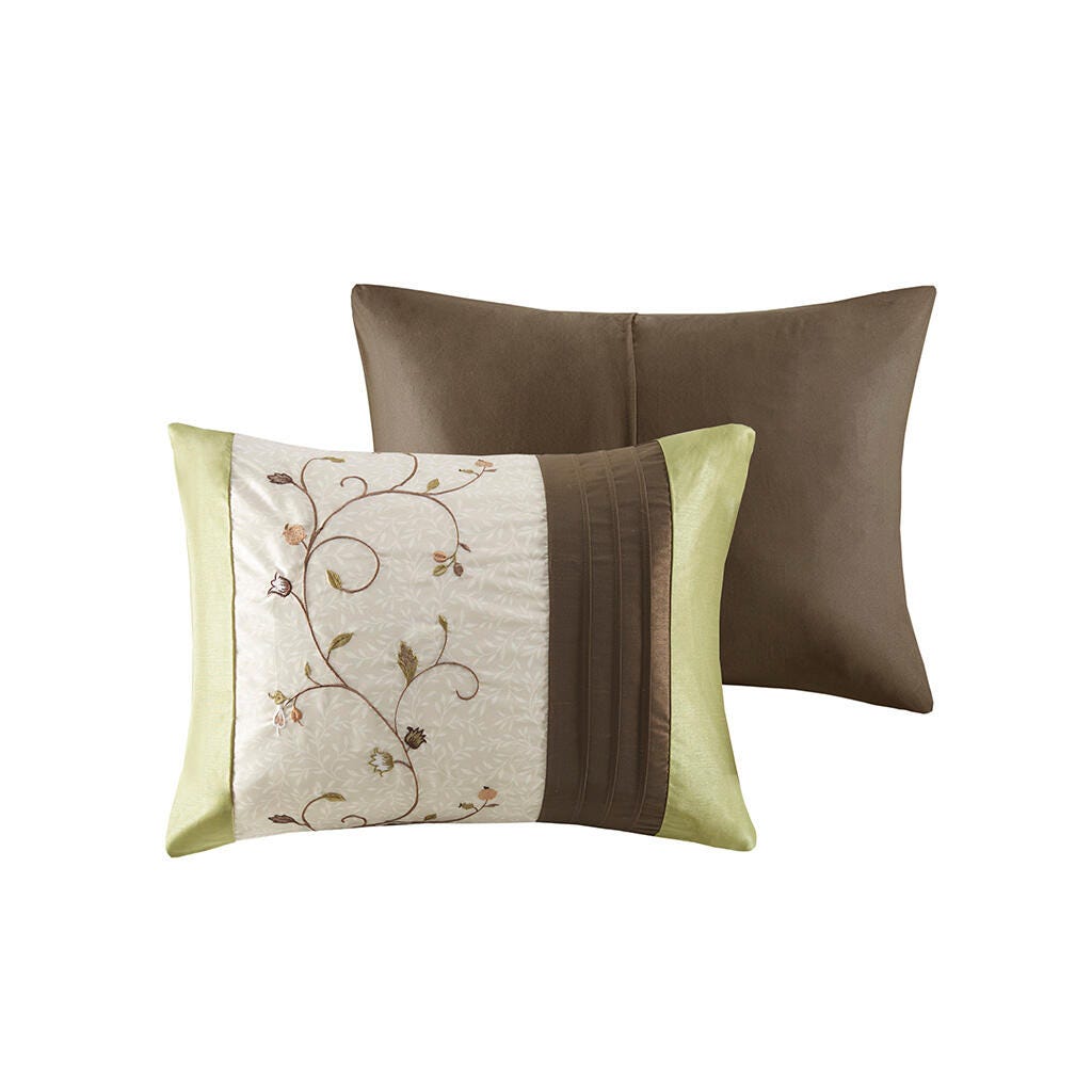 Madison Park Serene 7-Piece King Comforter Set, Green, large