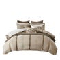 Chateau 8-Piece Queen Comforter Set, Linen, large