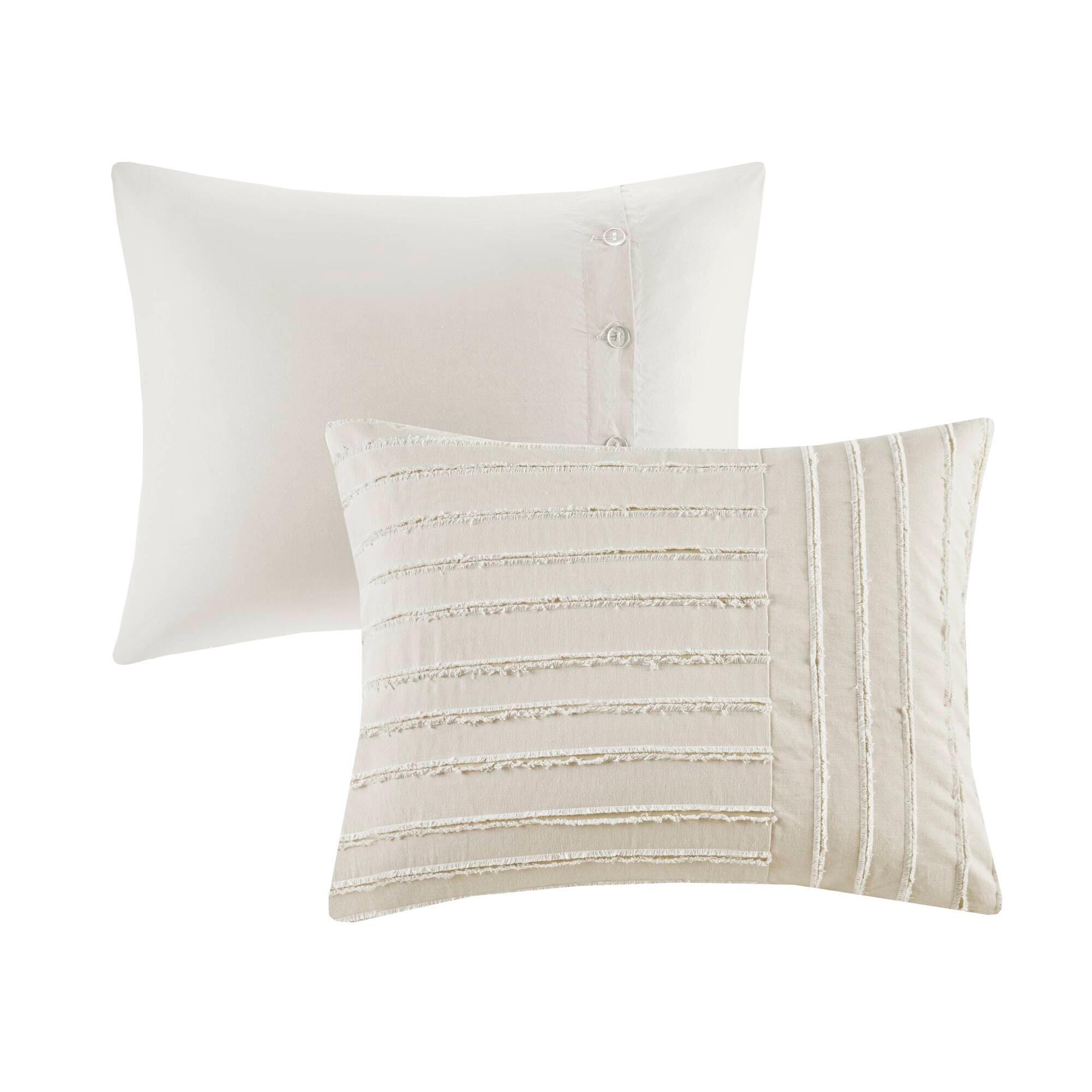 Essence 9-Piece King Comforter Set, Ivory, large