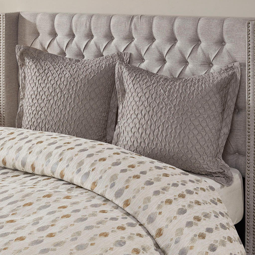 Madison Park Signature Sanctuary 9-Piece King Comforter Set, Taupe/Gold, large