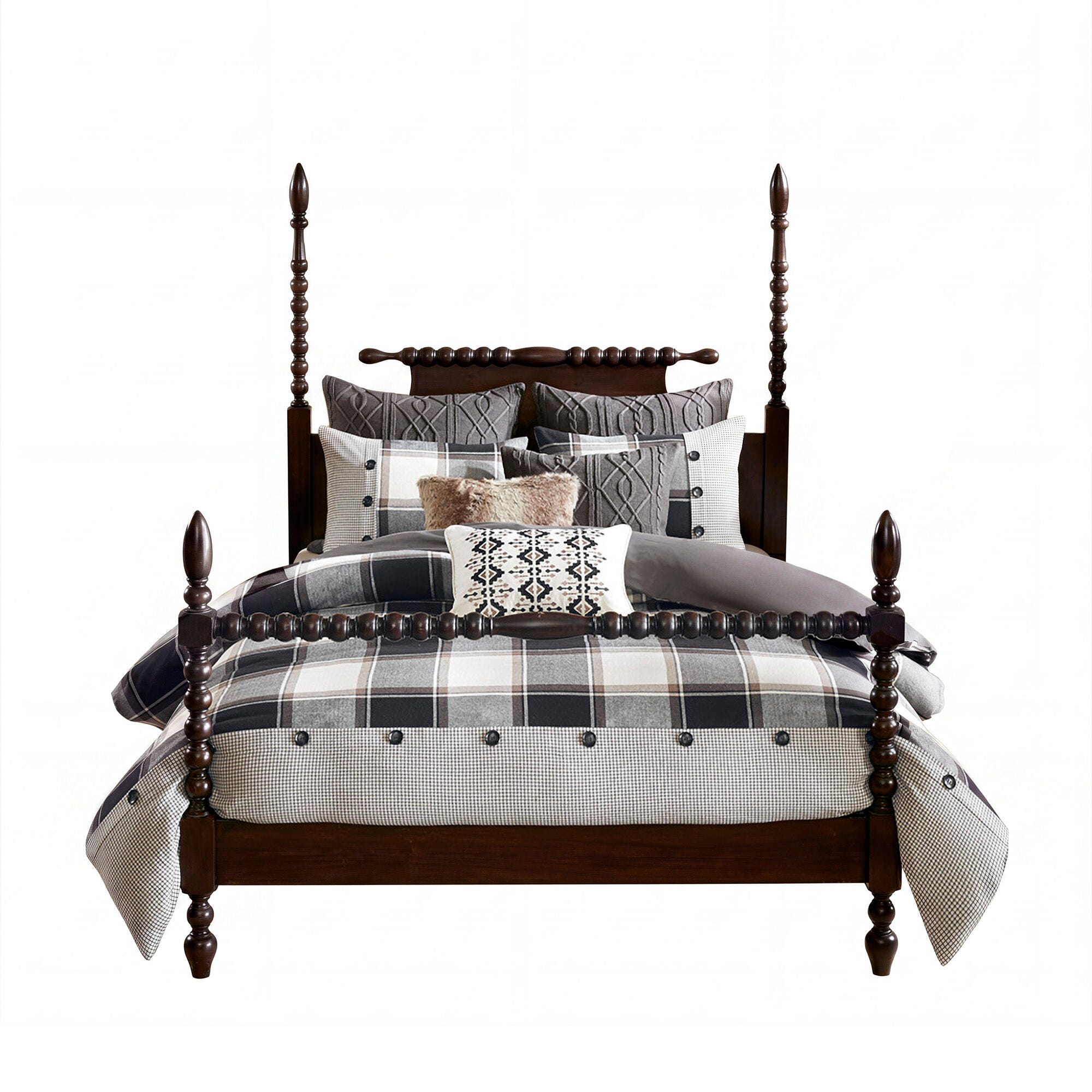 Urban Cabin 8-Piece Queen Comforter Set, Brown, large