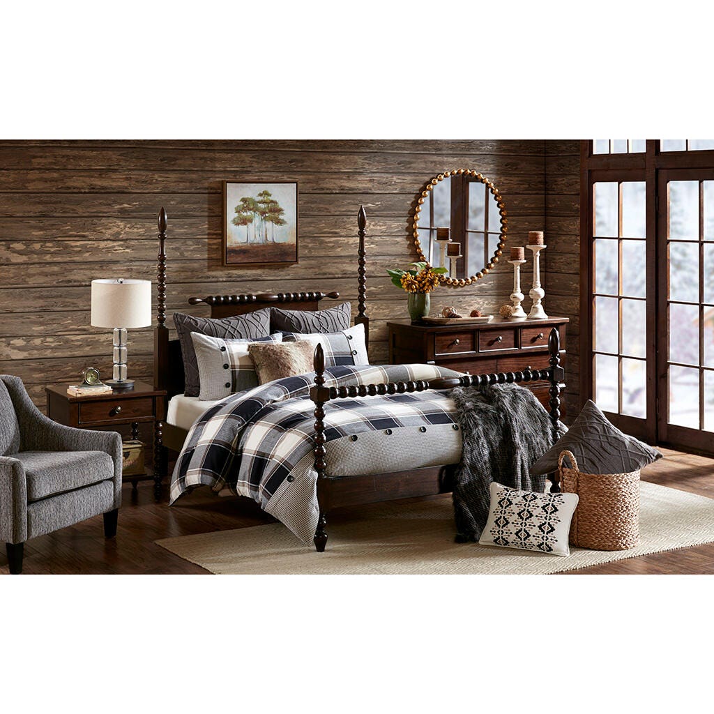 Madison Park Signature Urban Cabin 8-Piece Queen Comforter Set, Brown, large