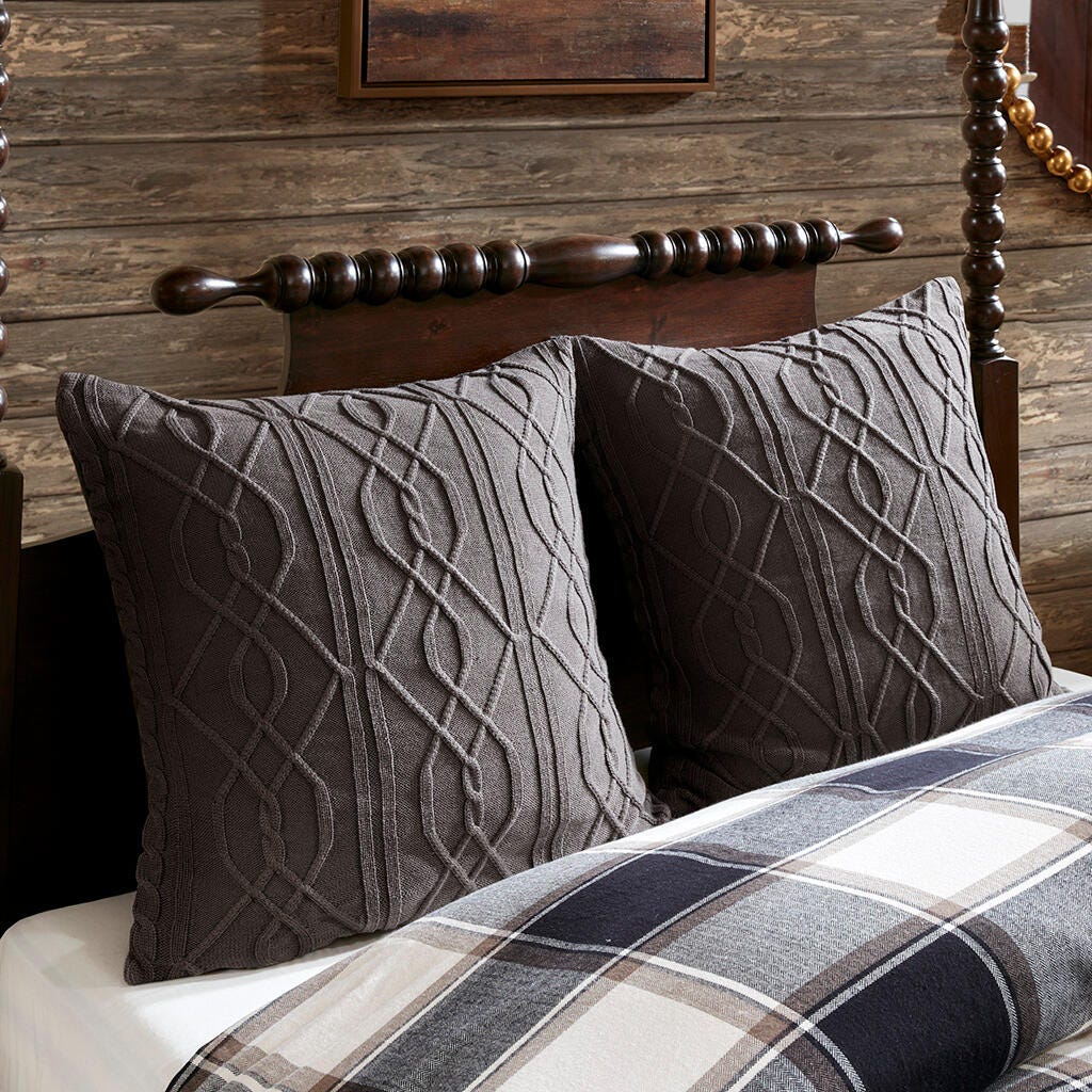 Madison Park Signature Urban Cabin 8-Piece Queen Comforter Set, Brown, large