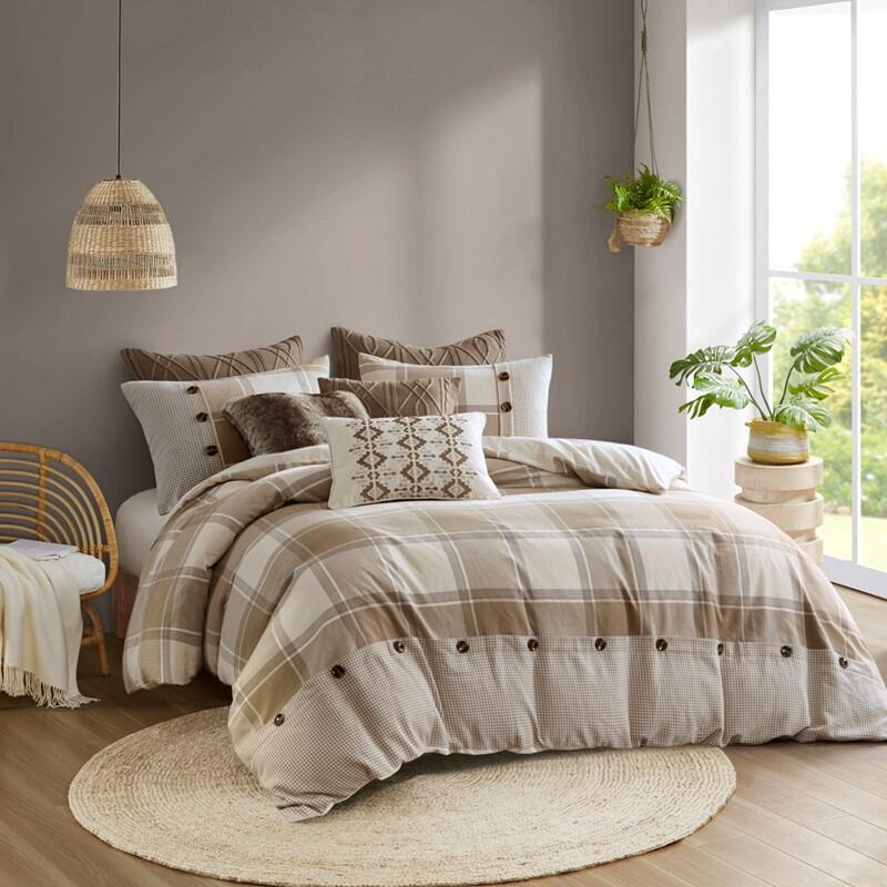 Urban Cabin 8-Piece Queen Comforter Set, Neutral, large