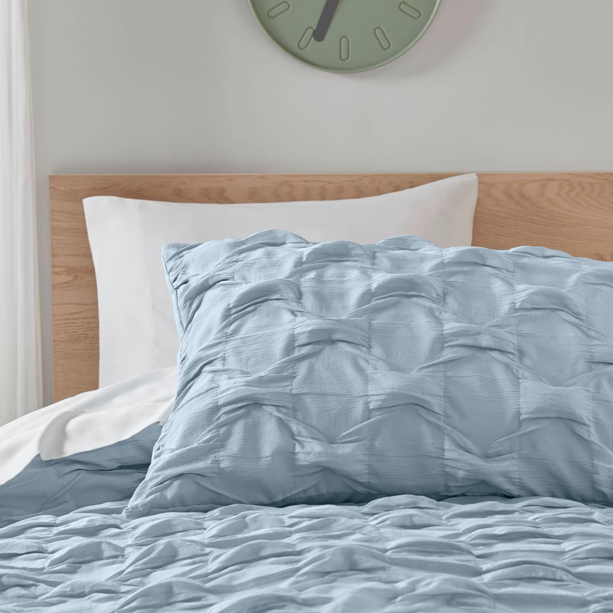 Super Listing Bailey 4-Piece King/California King Comforter Set, Blue, large
