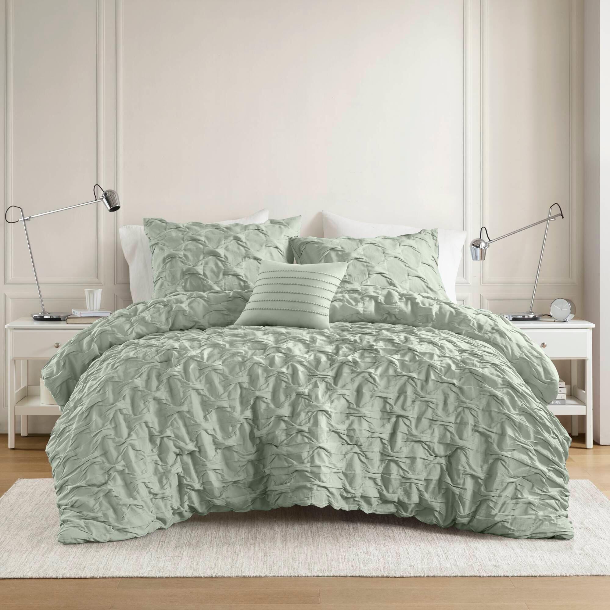 Super Listing Bailey 3-Piece Twin/Twin XL Comforter Set, Green, large