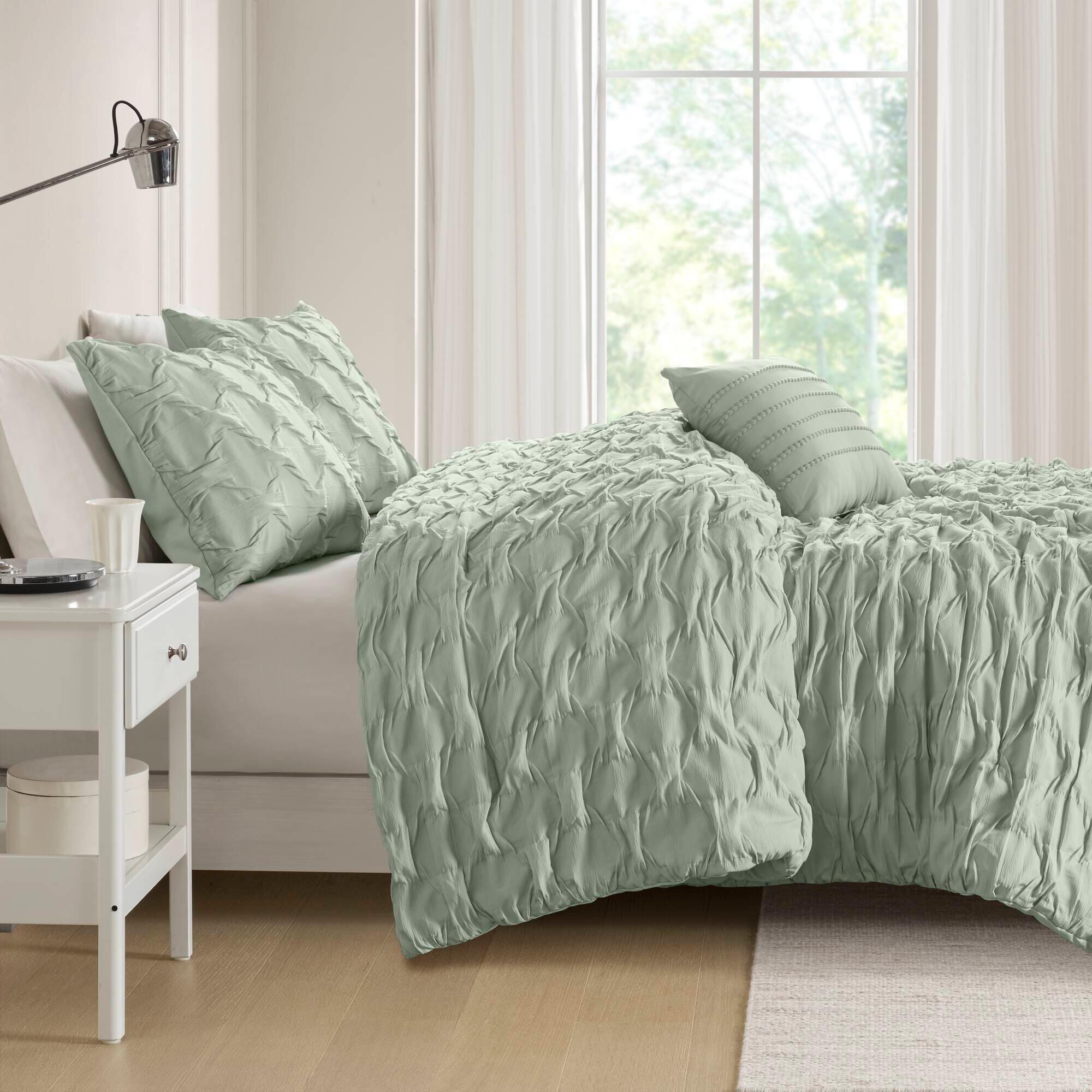 Super Listing Bailey 3-Piece Twin/Twin XL Comforter Set, Green, large