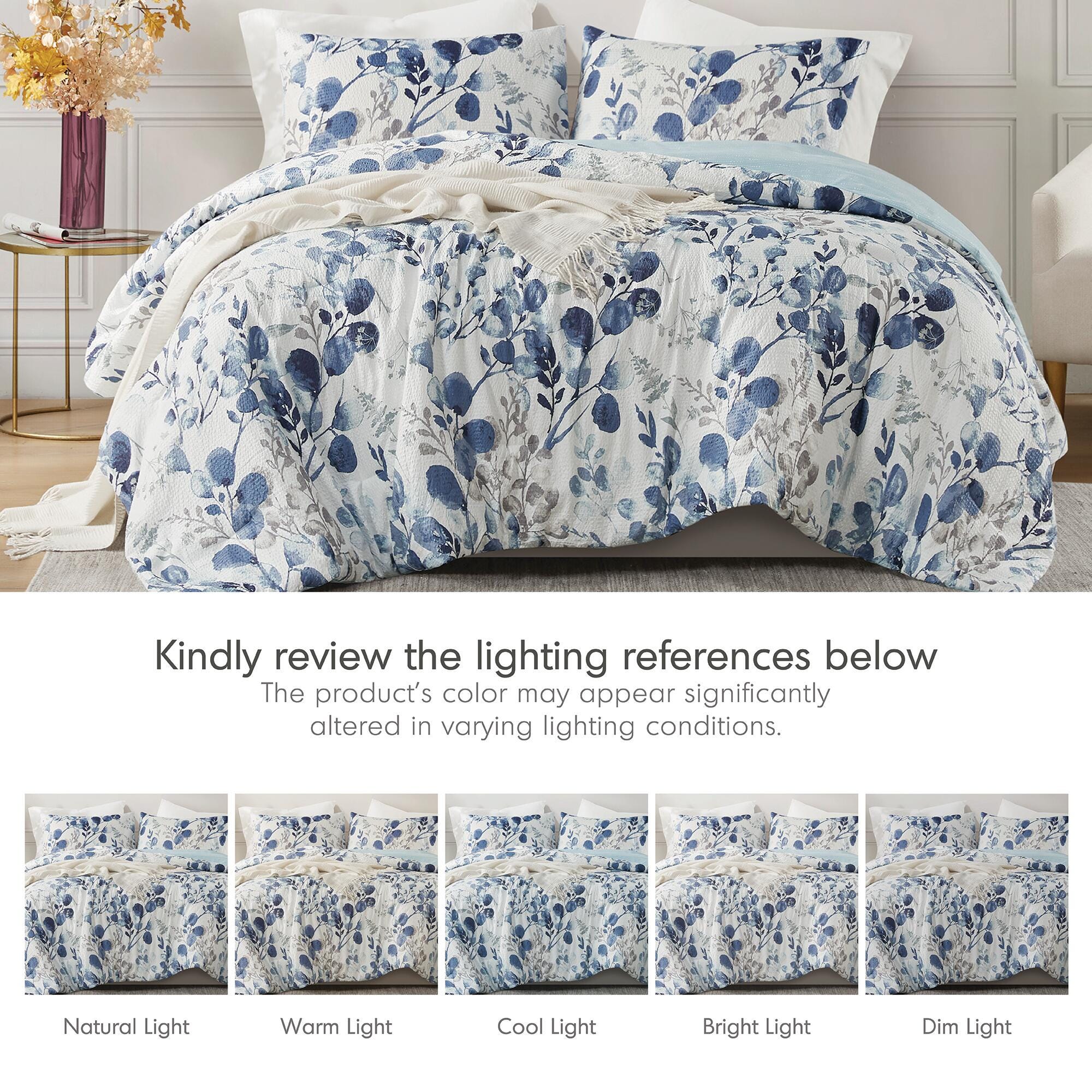 Super Listing Gabby 2-Piece Twin/Twin XL Comforter Set, Navy/Blue, large
