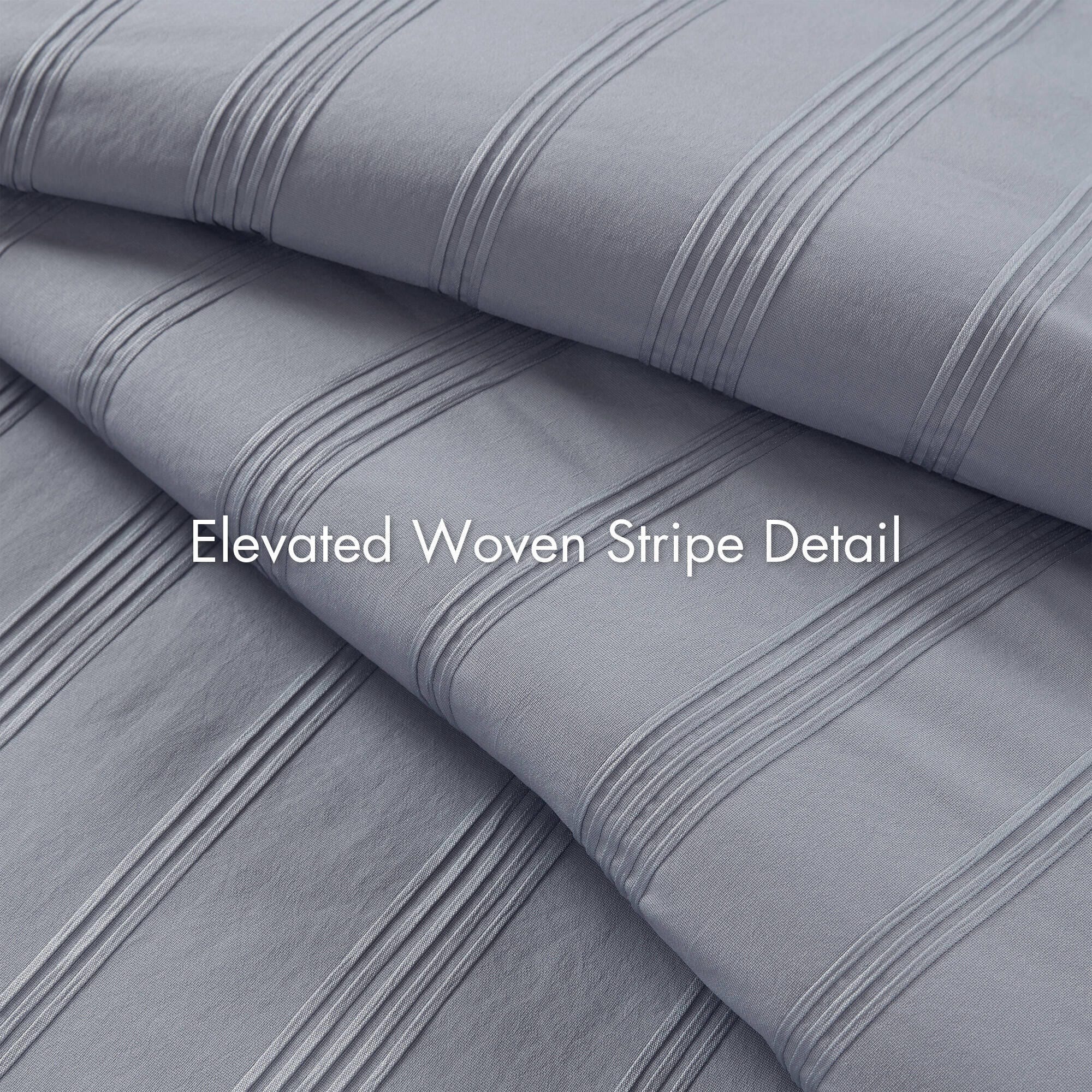 Super Listing Logan 5-Piece Twin/Twin XL Comforter Set, Blue/Gray, large