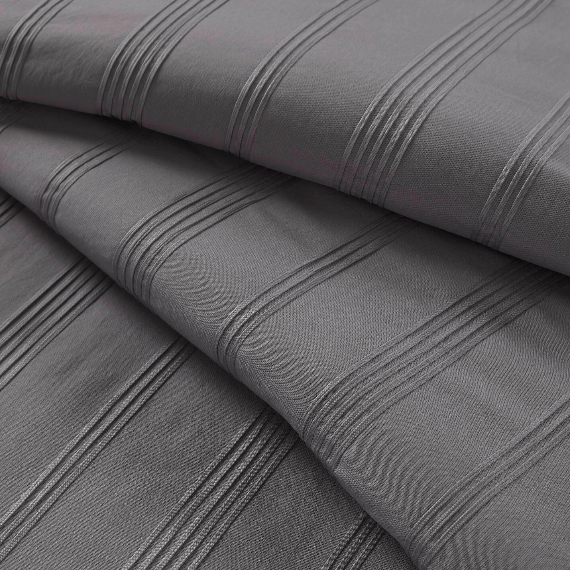 Super Listing Logan 7-Piece King Comforter Set, Charcoal, large