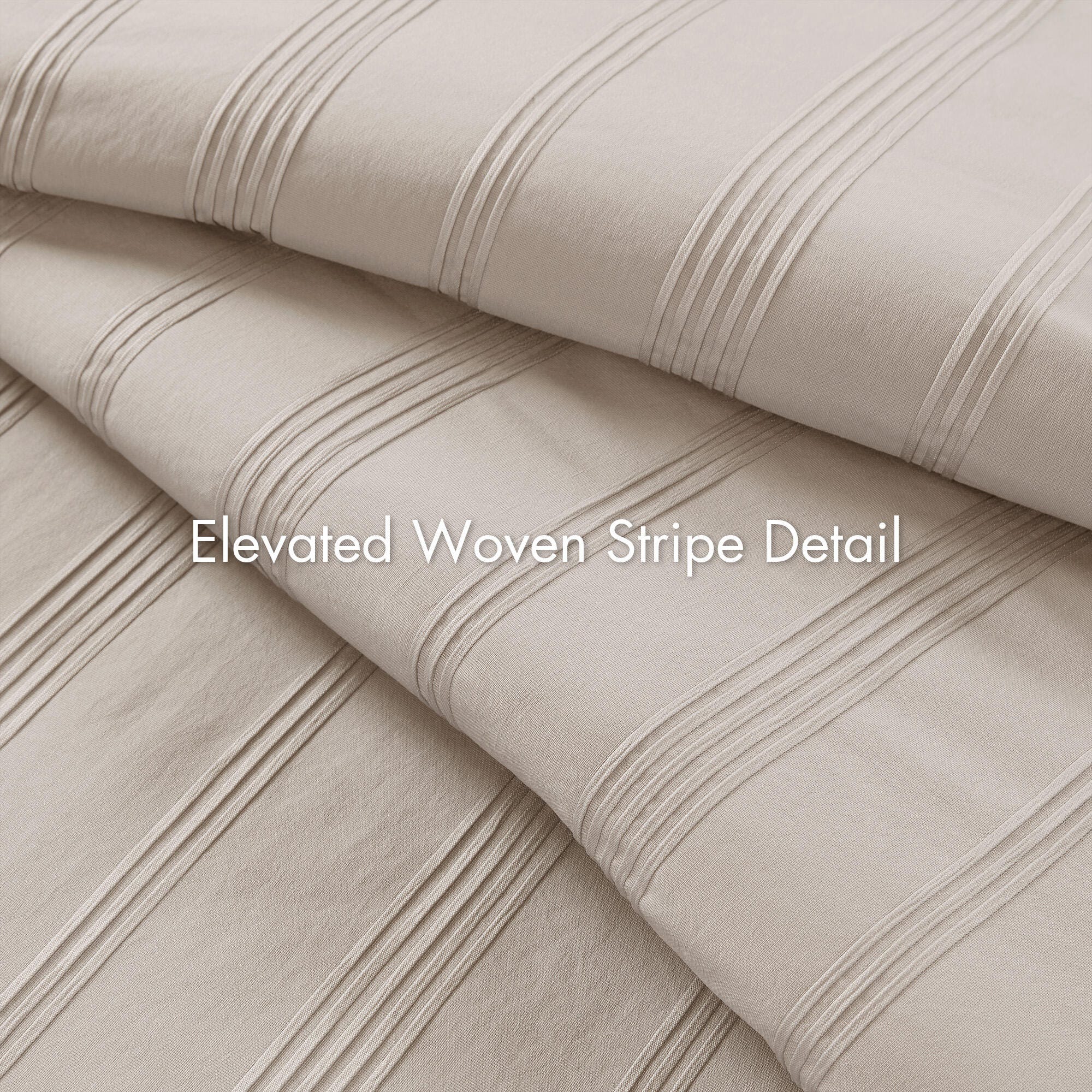 Super Listing Logan 5-Piece Twin/Twin XL Comforter Set, Neutral, large
