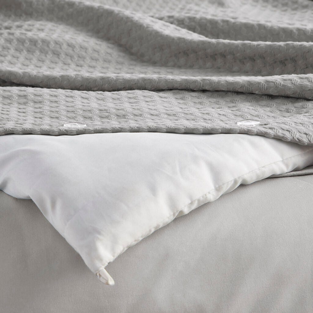Super Listing Mina 2-Piece Twin/Twin XL Comforter Set, Light Gray, large