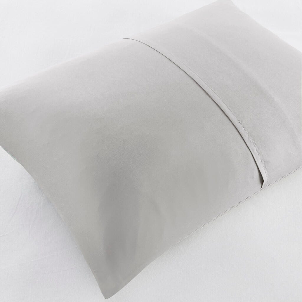 Super Listing Mina 3-Piece Full/Queen Comforter Set, Light Gray, large