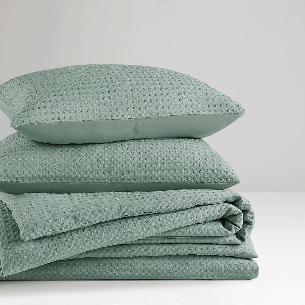 Super Listing Mina 2-Piece Twin/Twin XL Comforter Set, Sage Green, large