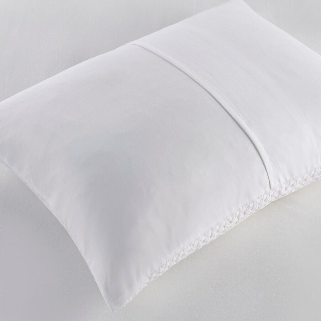 Super Listing Mina 3-Piece King/California King Comforter Set, White, large