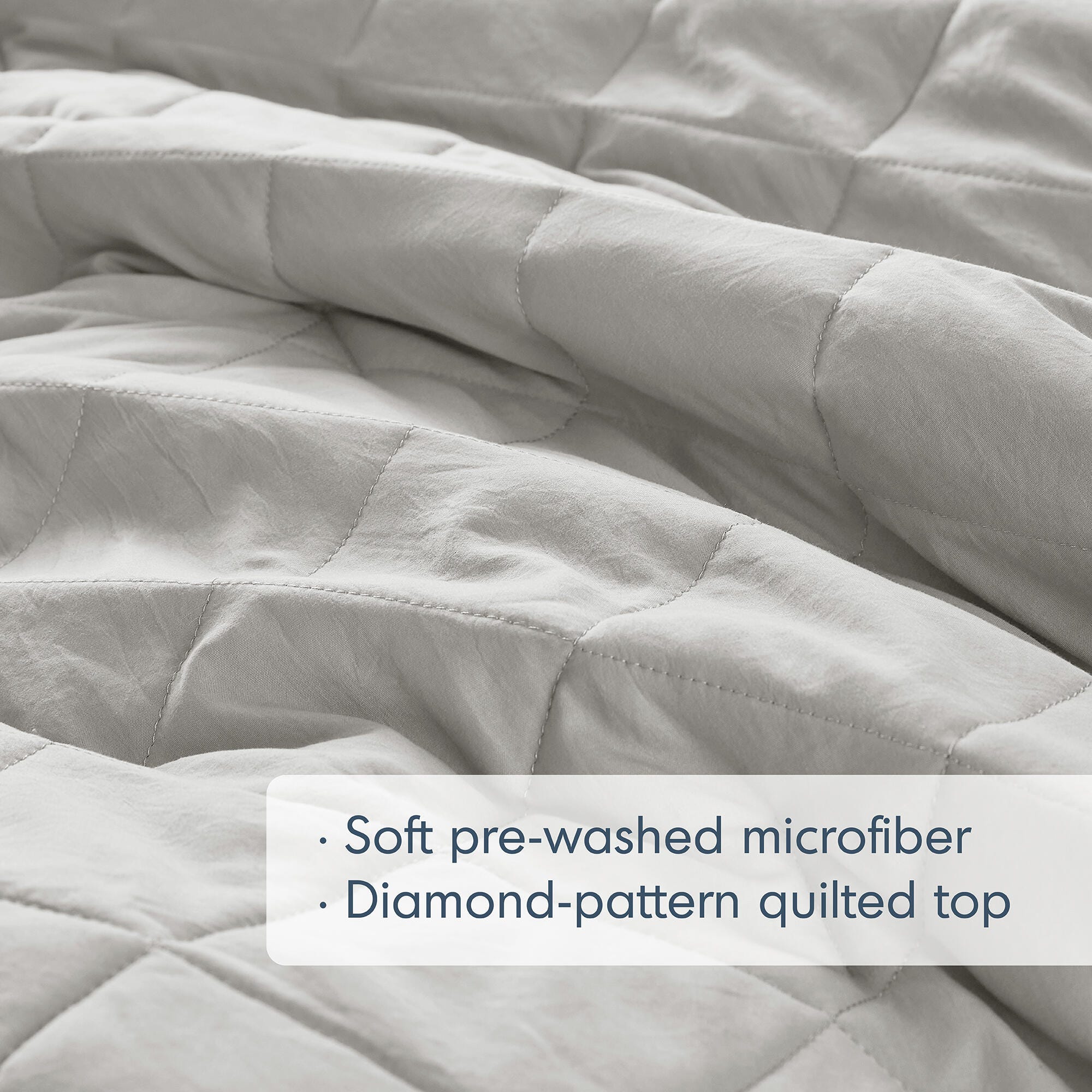 Super Listing Phoebe 3-Piece Full/Queen Comforter Set, Gray, large