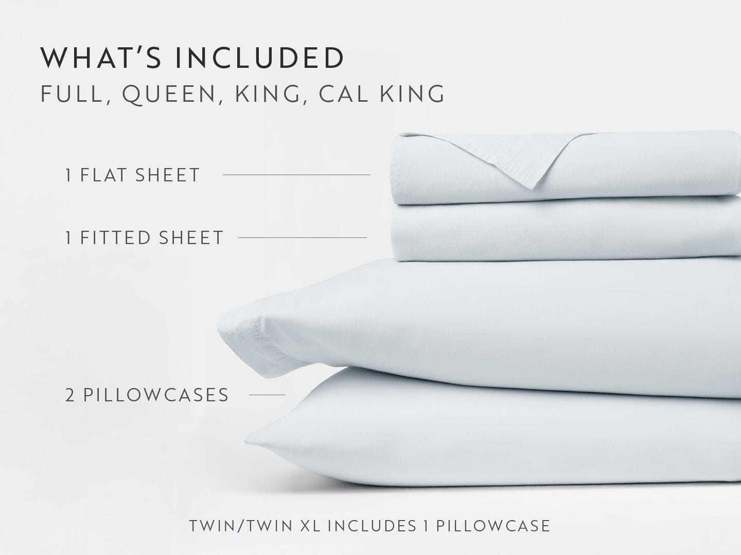 iEnjoy Home Percale 4 Piece Full Sheet Set, Blue Mist, large