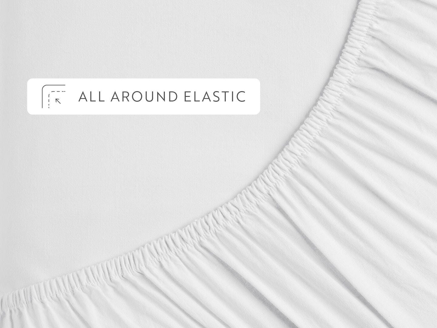 iEnjoy Home Percale 4 Piece Full Sheet Set, White, large
