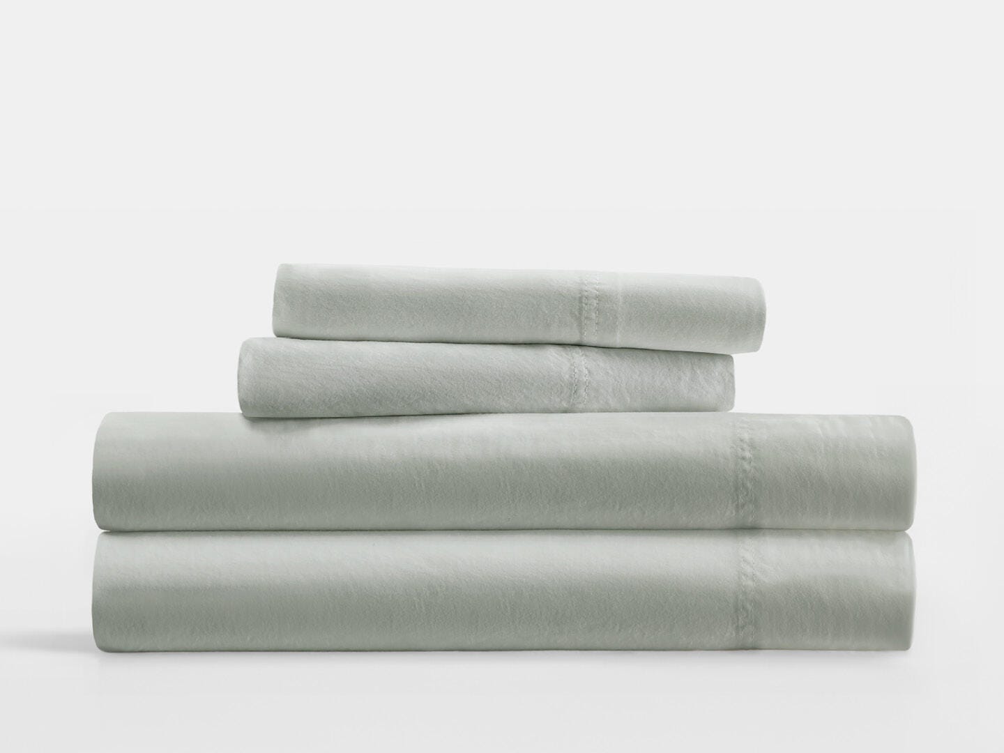 iEnjoy Home Staple 4 Piece Full Sheet Set, Green Mist, rollover