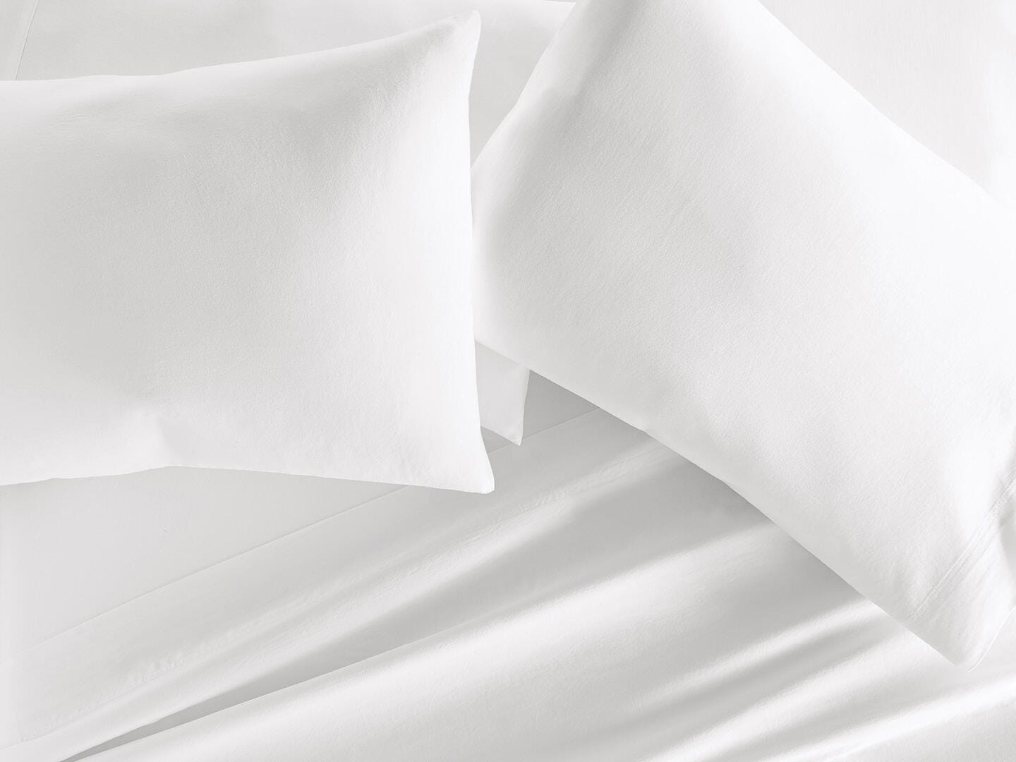 iEnjoy Home Staple 4 Piece Full Sheet Set, White, large
