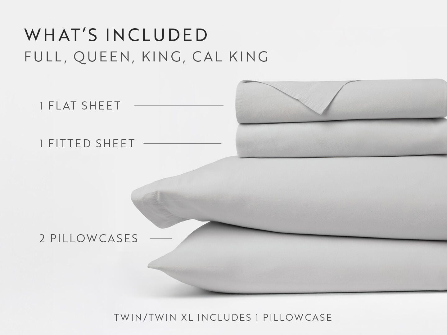 iEnjoy Home Percale 4 Piece Queen Sheet Set, Light Gray, large