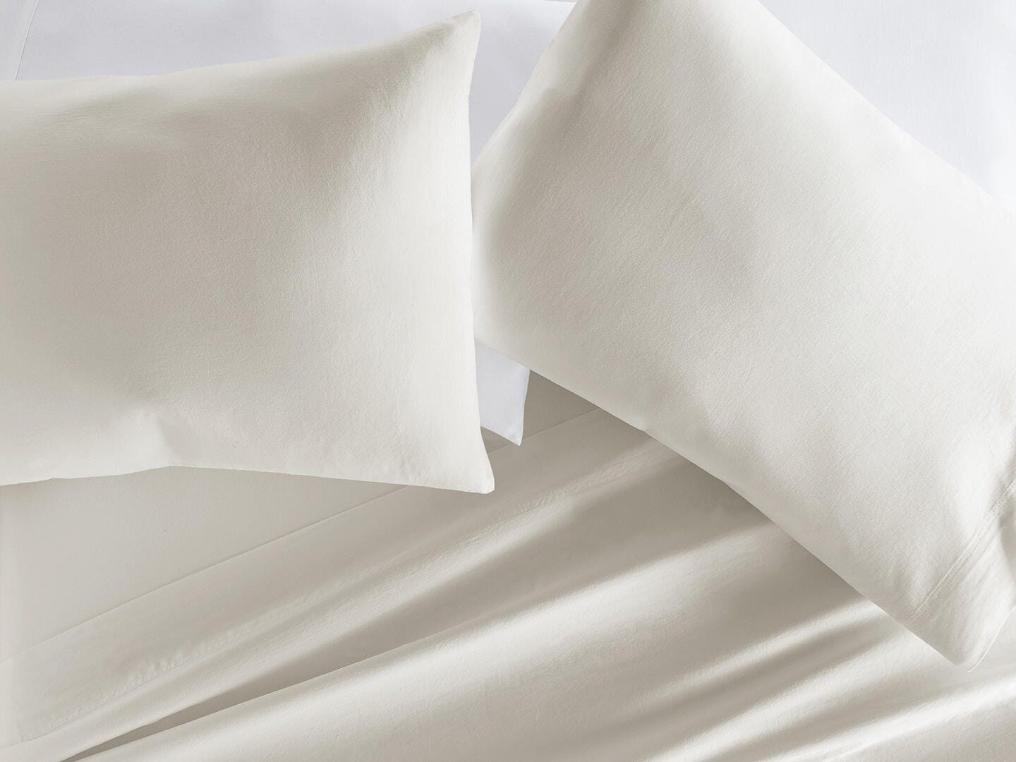 iEnjoy Home Staple 4 Piece Queen Sheet Set, Ivory, large