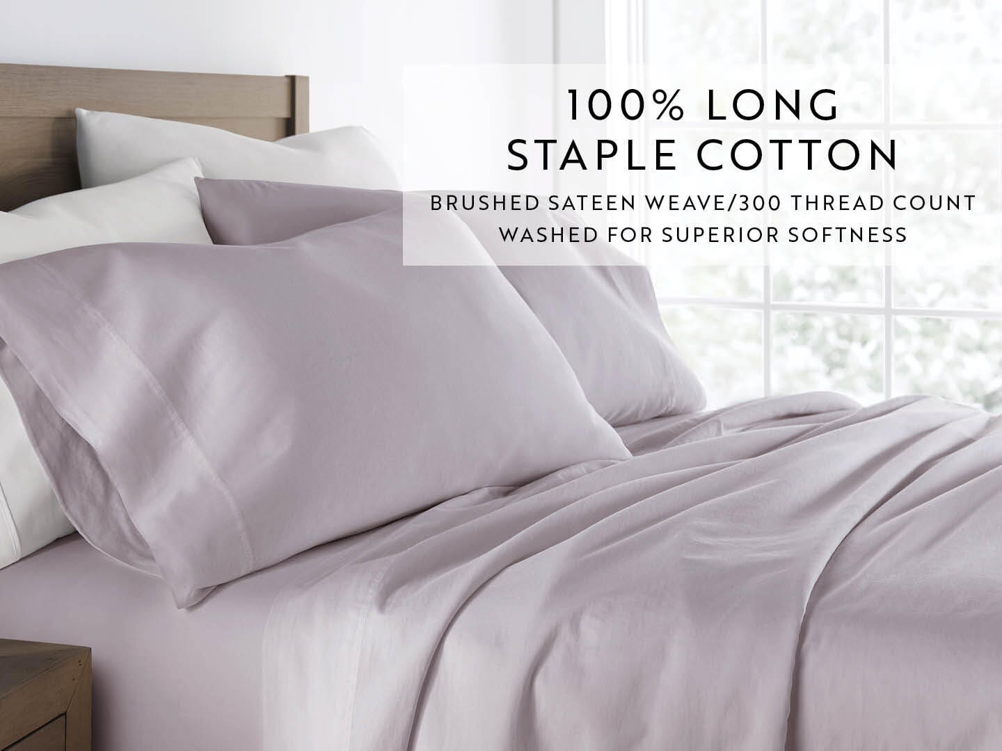 iEnjoy Home Staple 4 Piece Queen Sheet Set, Mauve, large