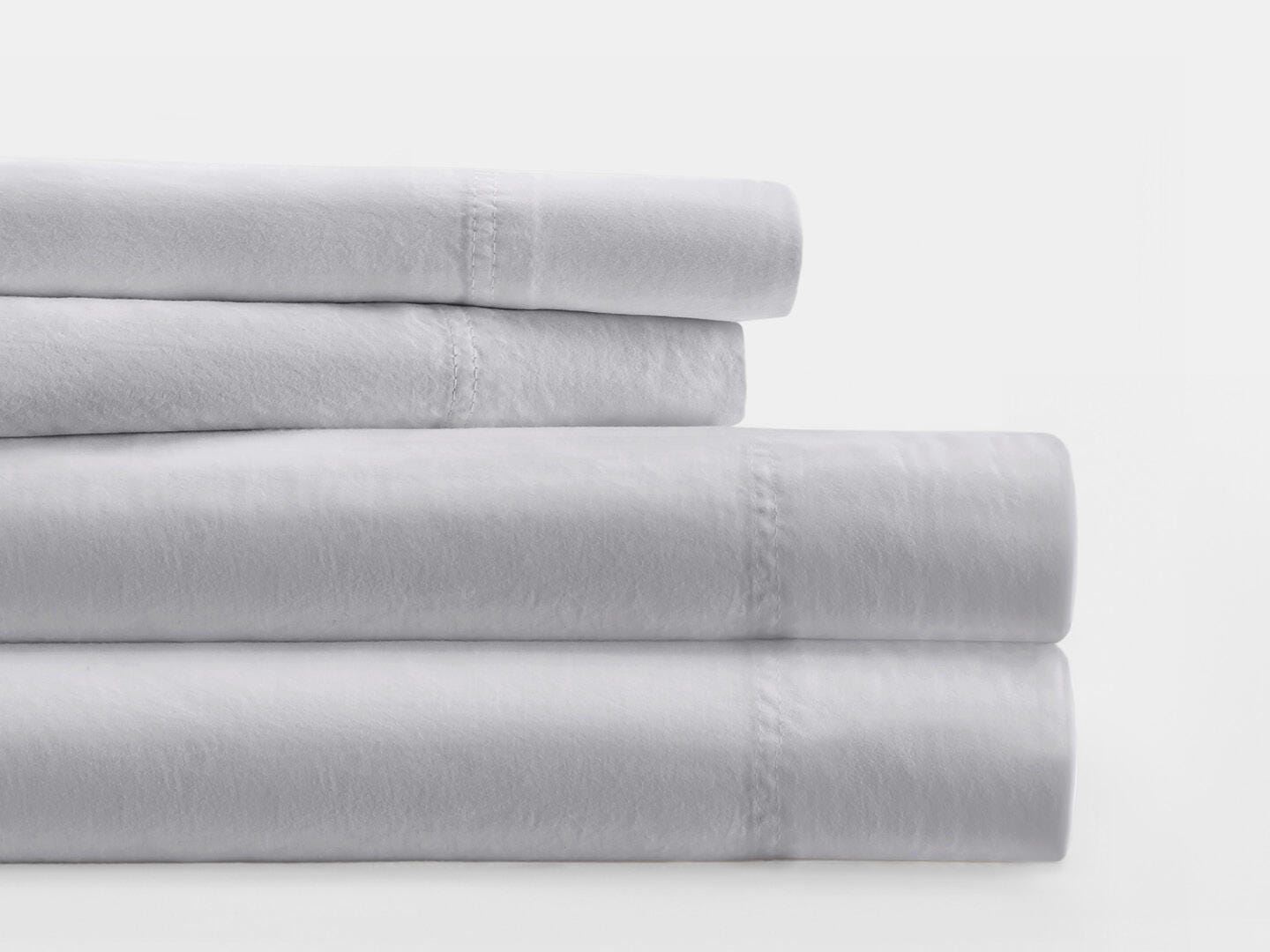 iEnjoy Home Staple 4 Piece Split King Sheet Set, Light Gray, large