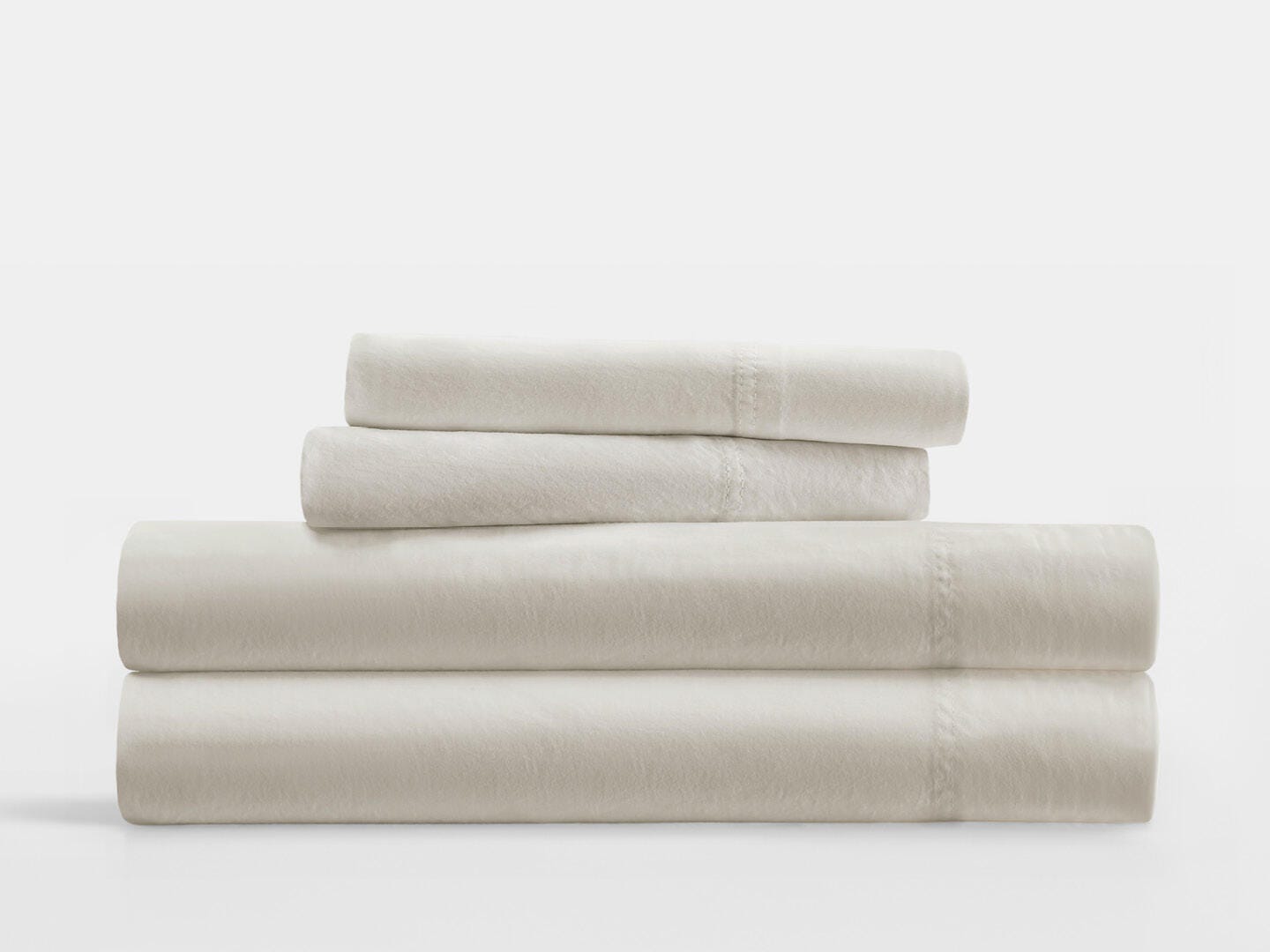 iEnjoy Home Staple 4 Piece Split King Sheet Set, Ivory, rollover