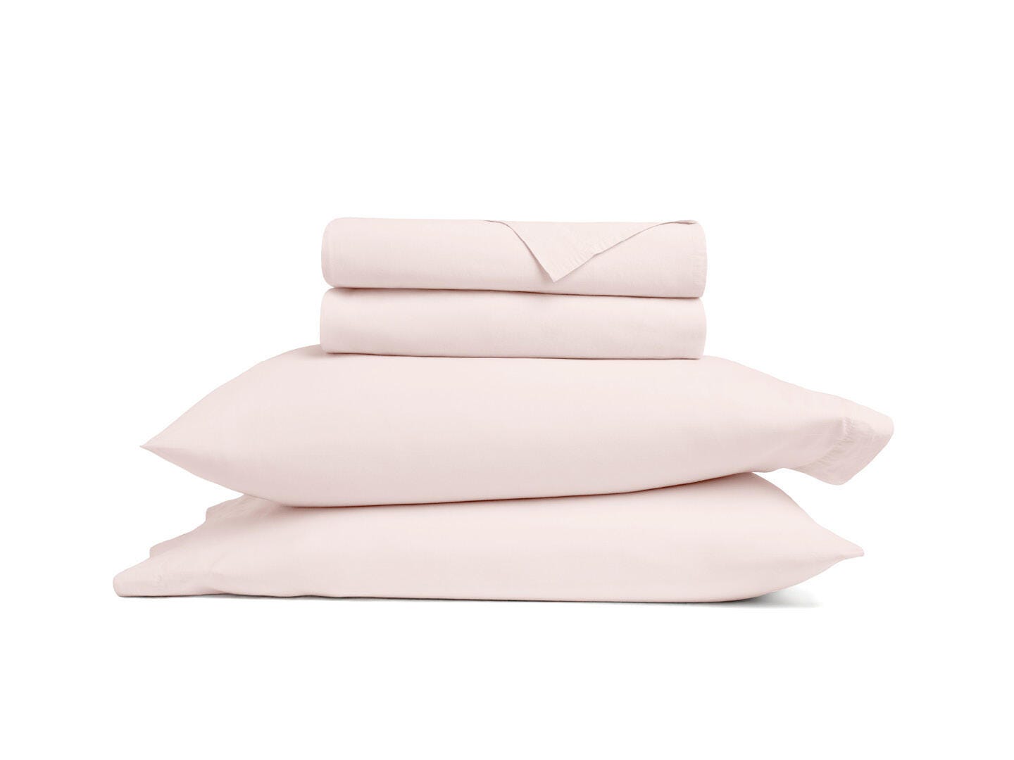iEnjoy Home Percale 4 Piece Twin Sheet Set, Rose, rollover