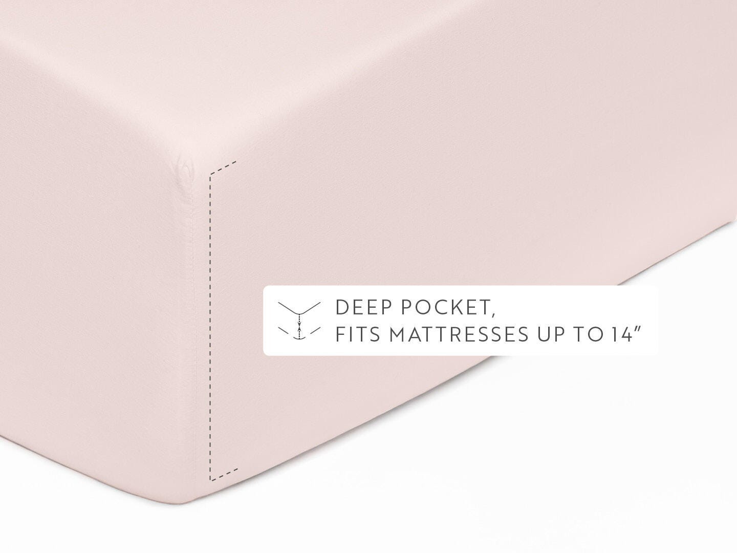 iEnjoy Home Percale 4 Piece Twin Sheet Set, Rose, large