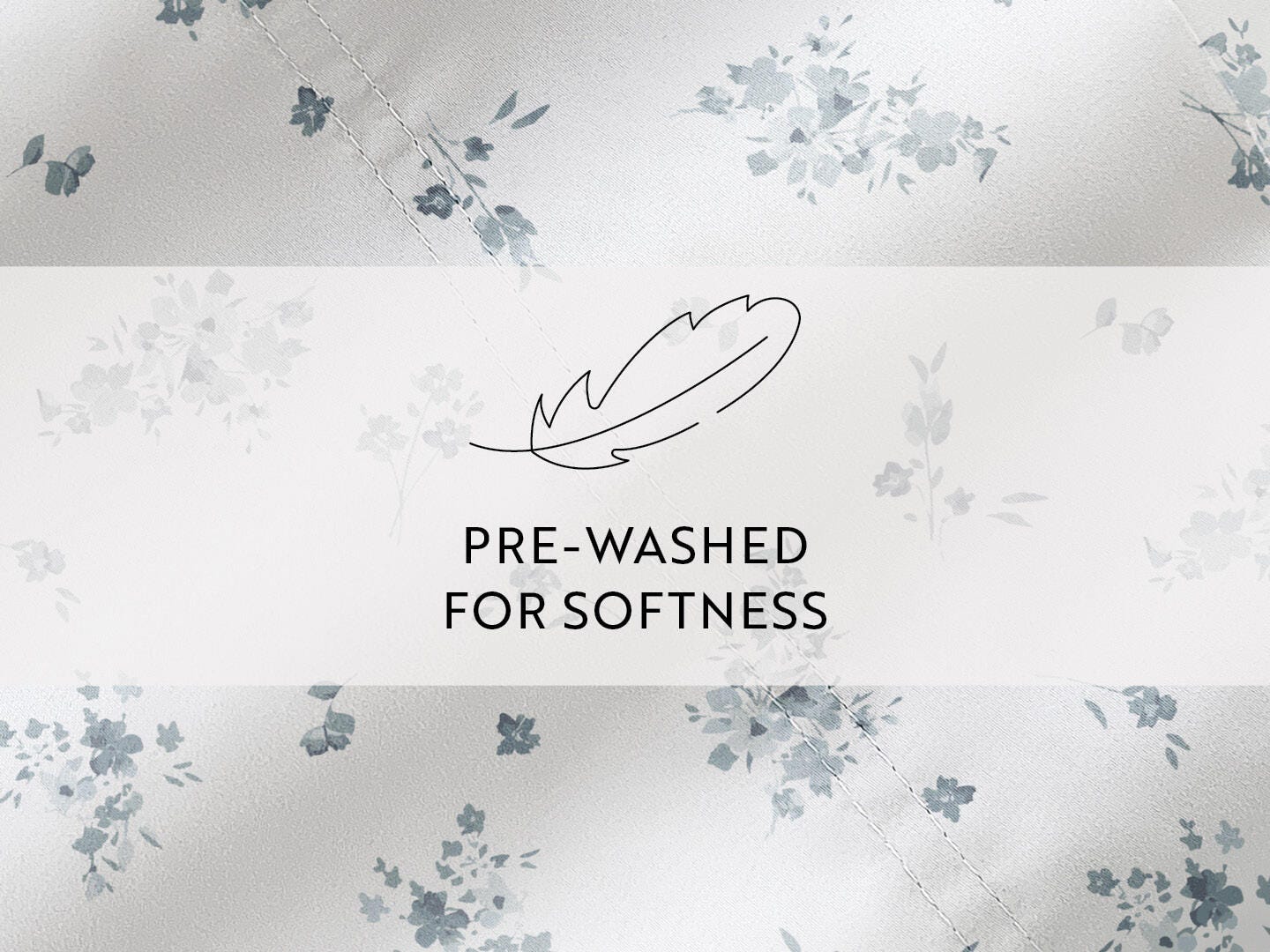 iEnjoy Home Bouquet Bliss 4 Piece Queen Sheet Set, Light Blue, large