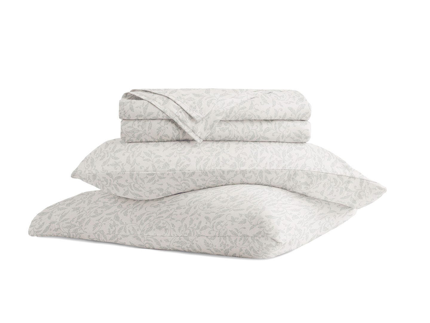 iEnjoy Home Romantic Vines 4 Piece Queen Sheet Set, Eucalyptus, rollover