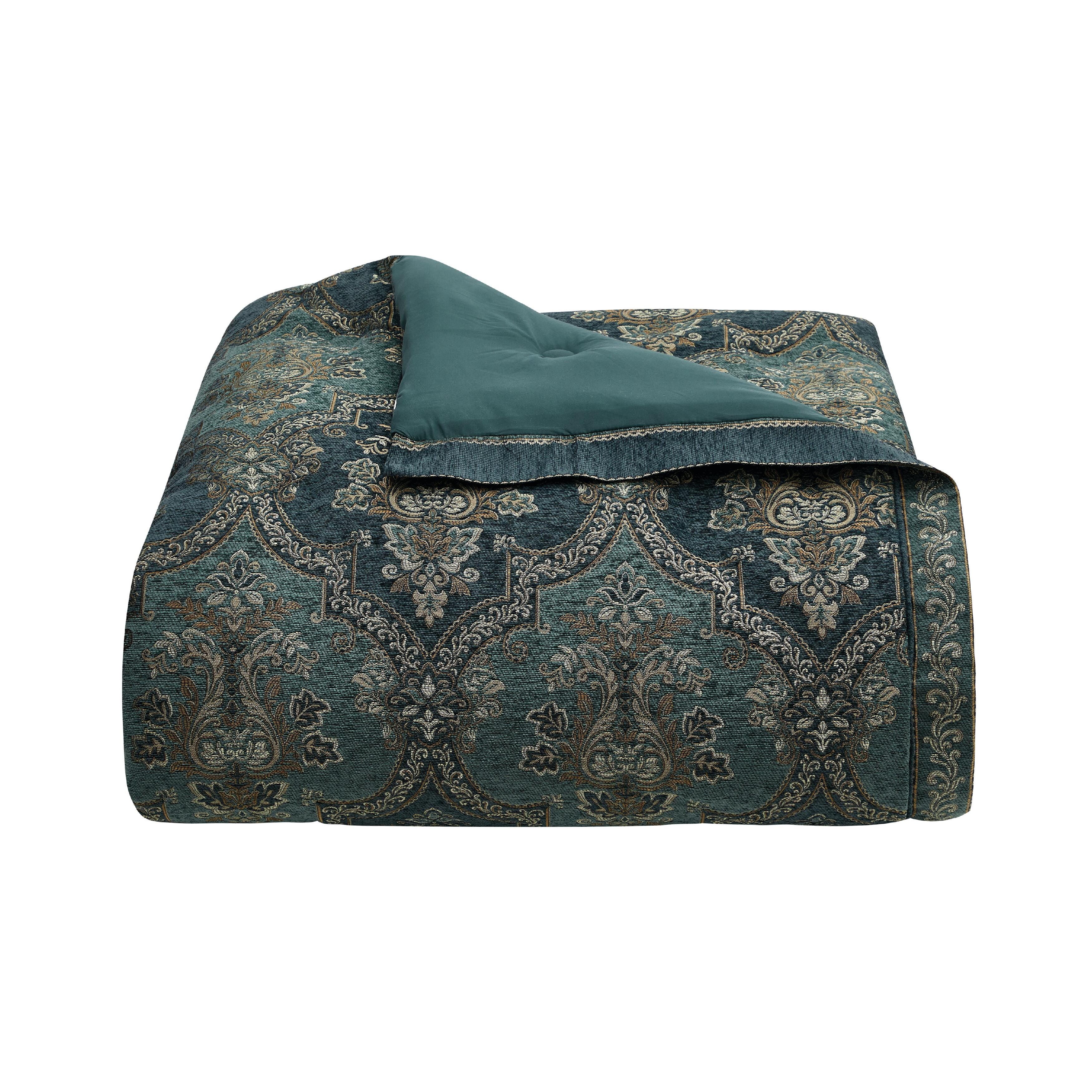 J. Queen New York Nancy King 4-Piece Comforter Set, Teal, large