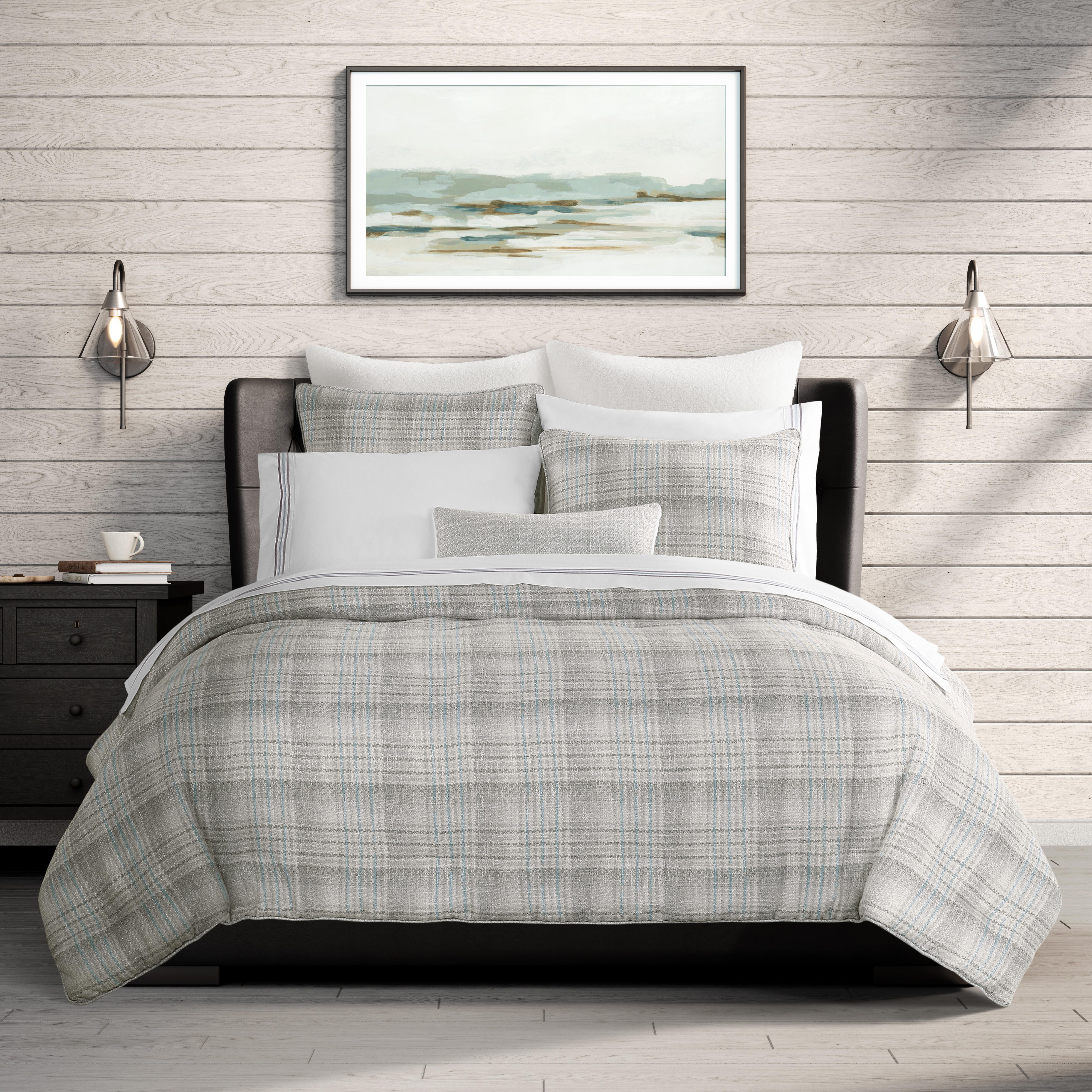 J. Queen New York Alejandro 4 Piece Queen Comforter Set, Green, large