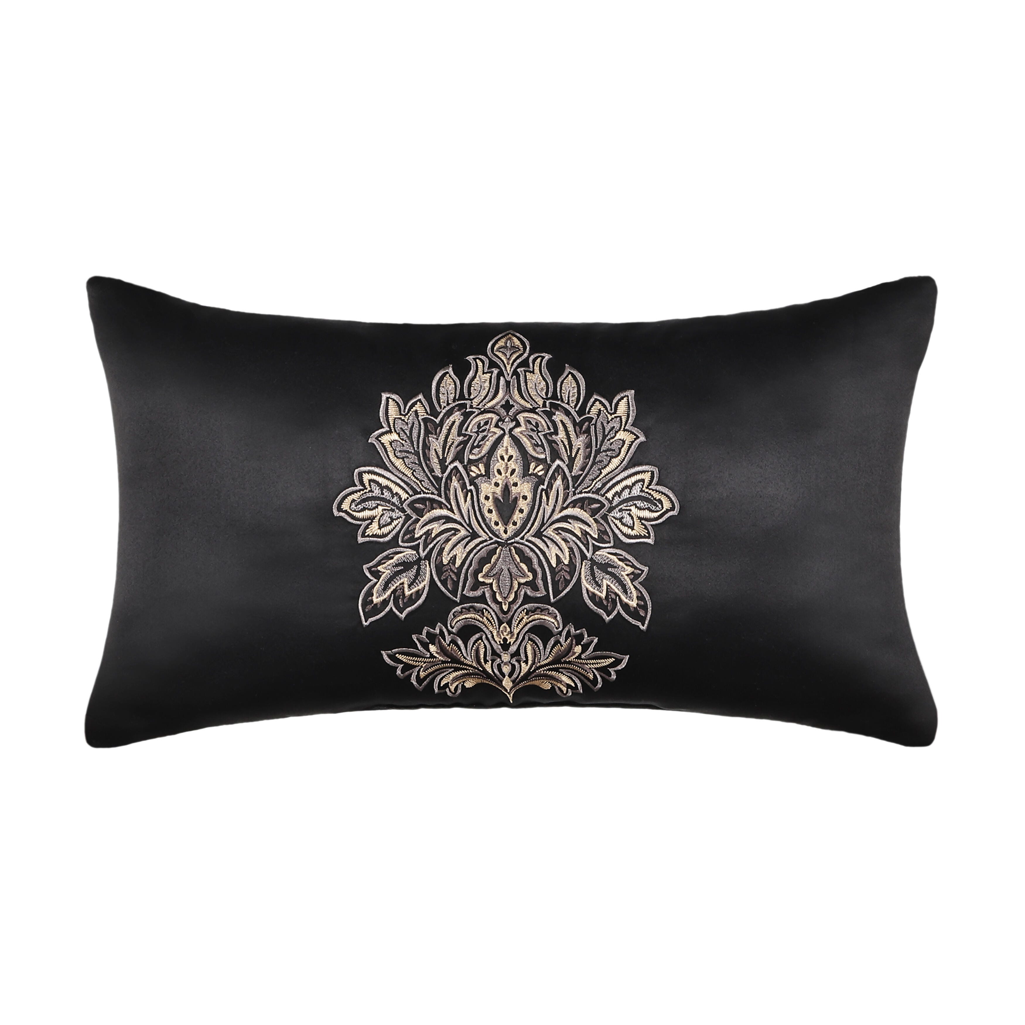 Five Queens Court Harriman Damask Decorative Throw Pillow, , large