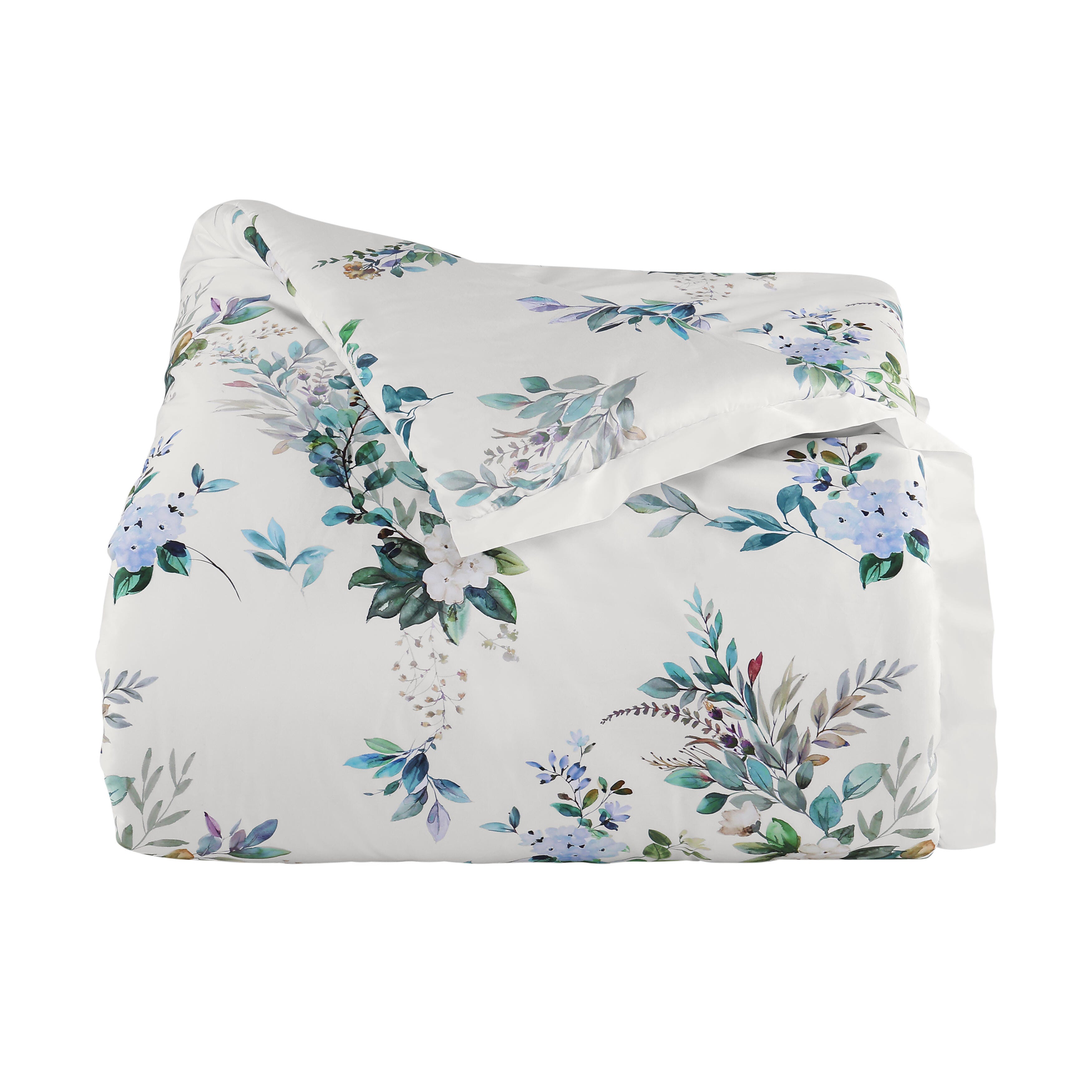 J. Queen Cottage Meadow 3 Piece Full/Queen Comforter Set, Teal, rollover