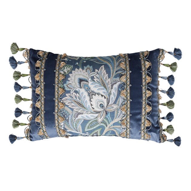 Five Queens Court Michaela Floral Decorative Throw Pillow