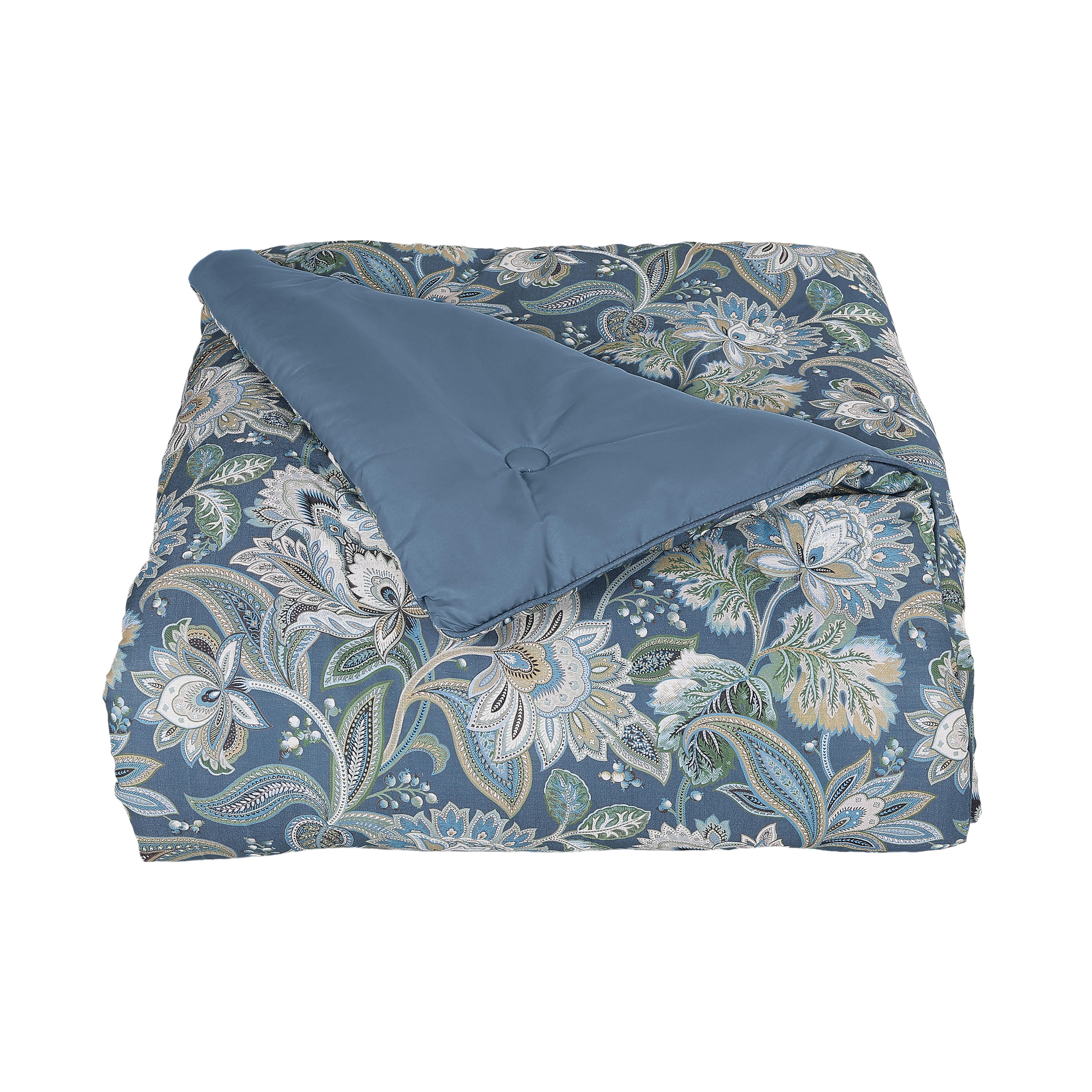 Five Queens Court Michaela 4 Piece King Comforter Set, Prussian Navy, rollover