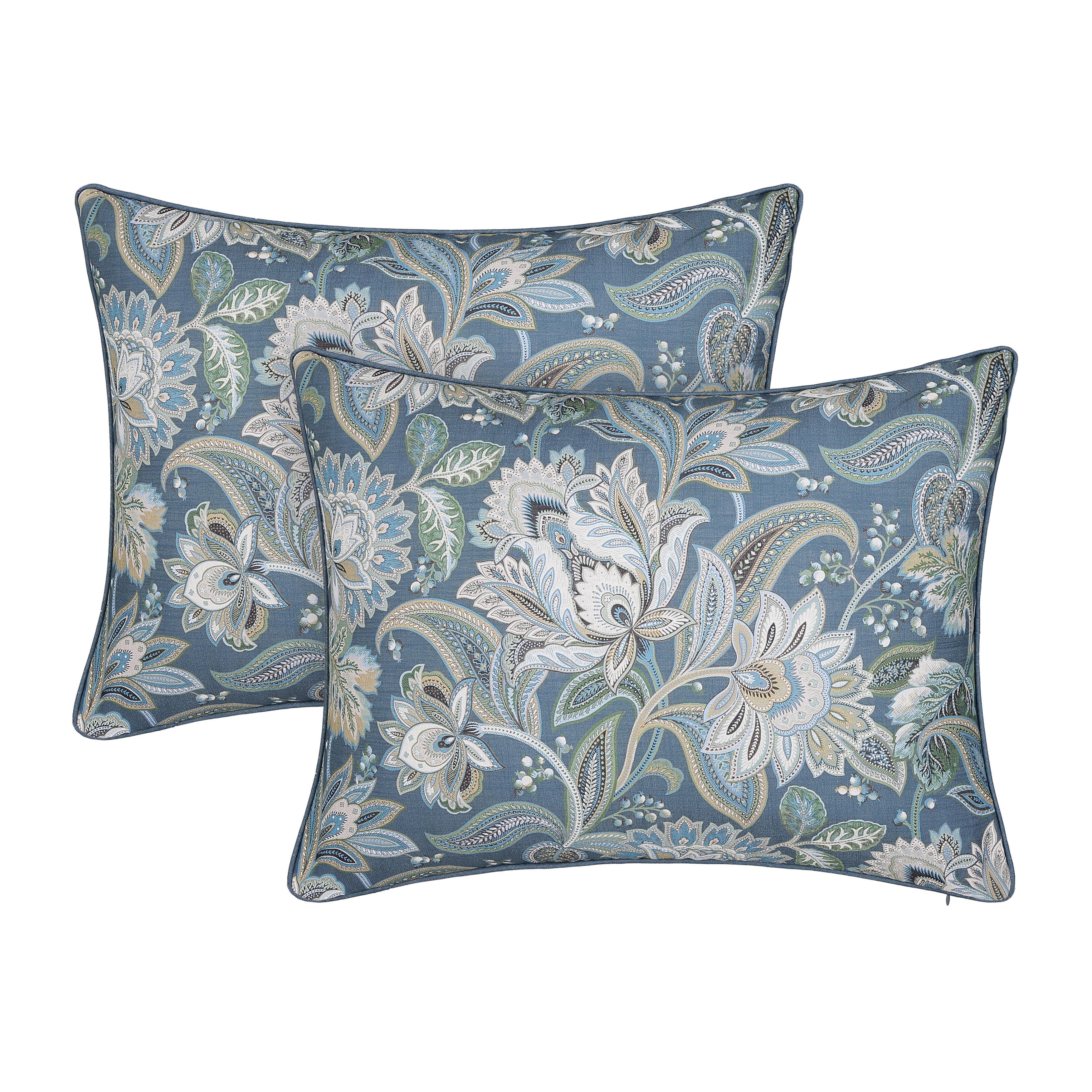 Five Queens Court Michaela 4 Piece Queen Comforter Set, Prussian Navy, large