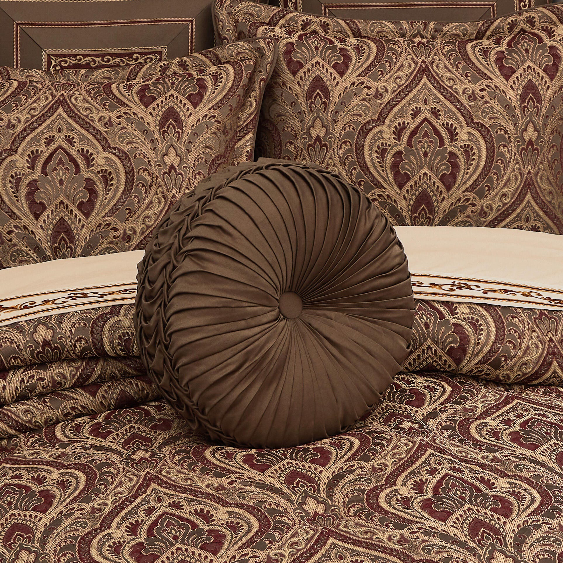 Five Queens Court Odette Tufted Decorative Throw Pillow, , rollover