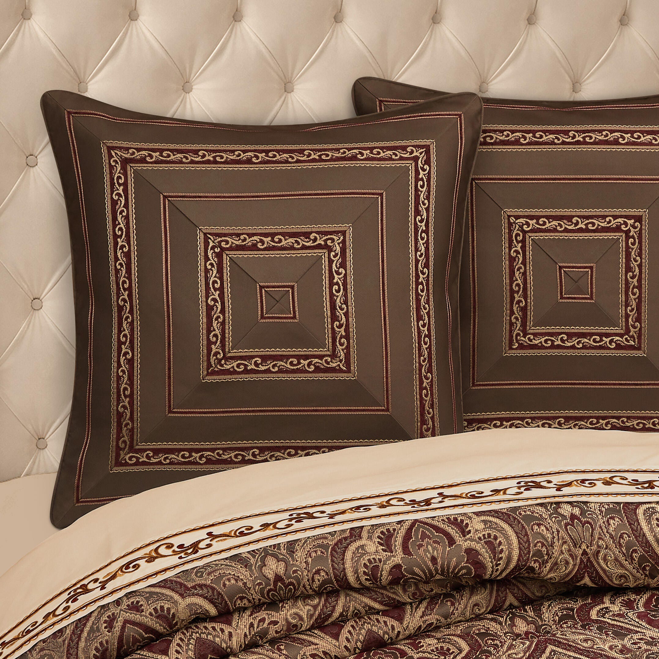 Five Queens Court Odette Euro Sham, , rollover