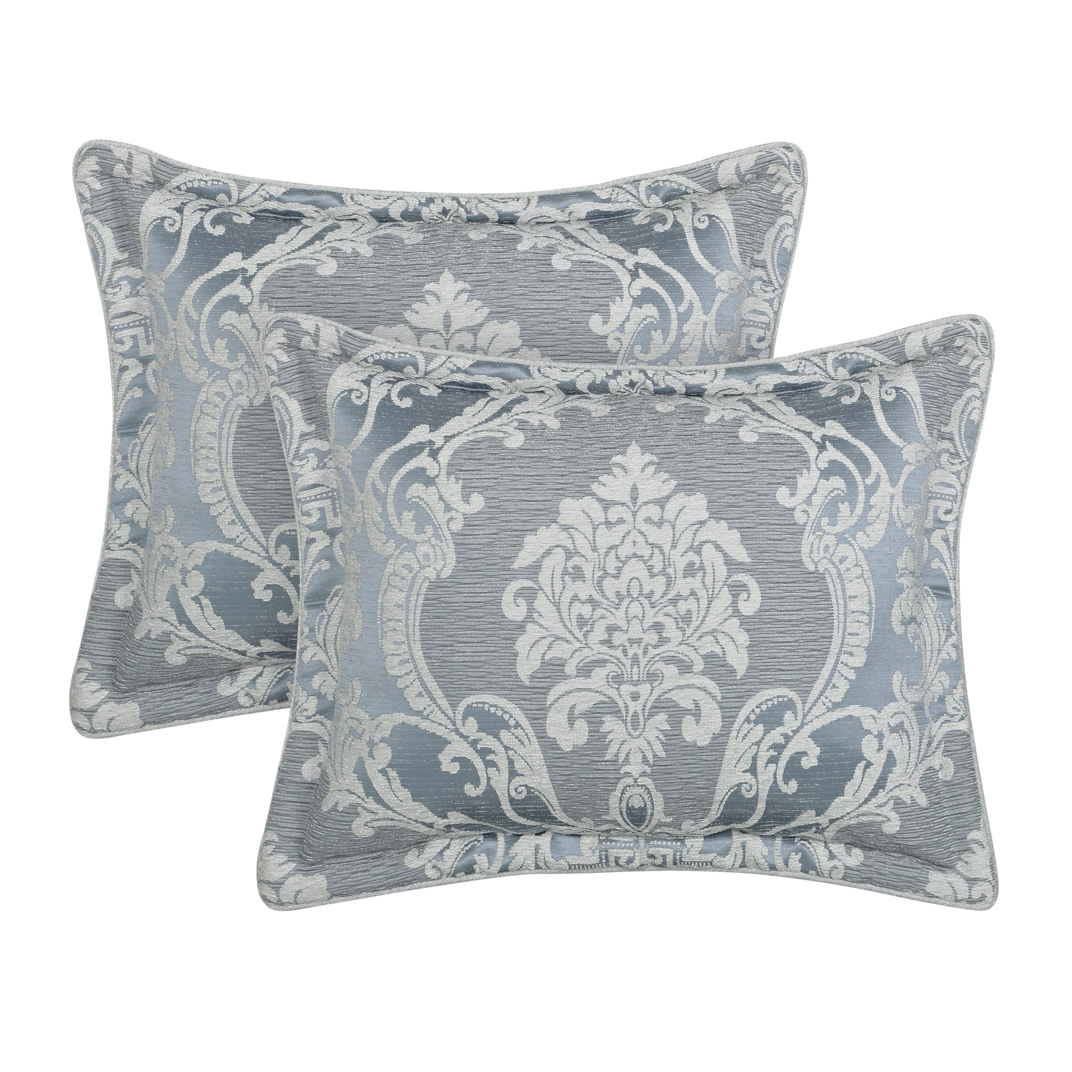 J. Queen New York Queensbury 4 Piece Queen Comforter Set, Steel Blue, large