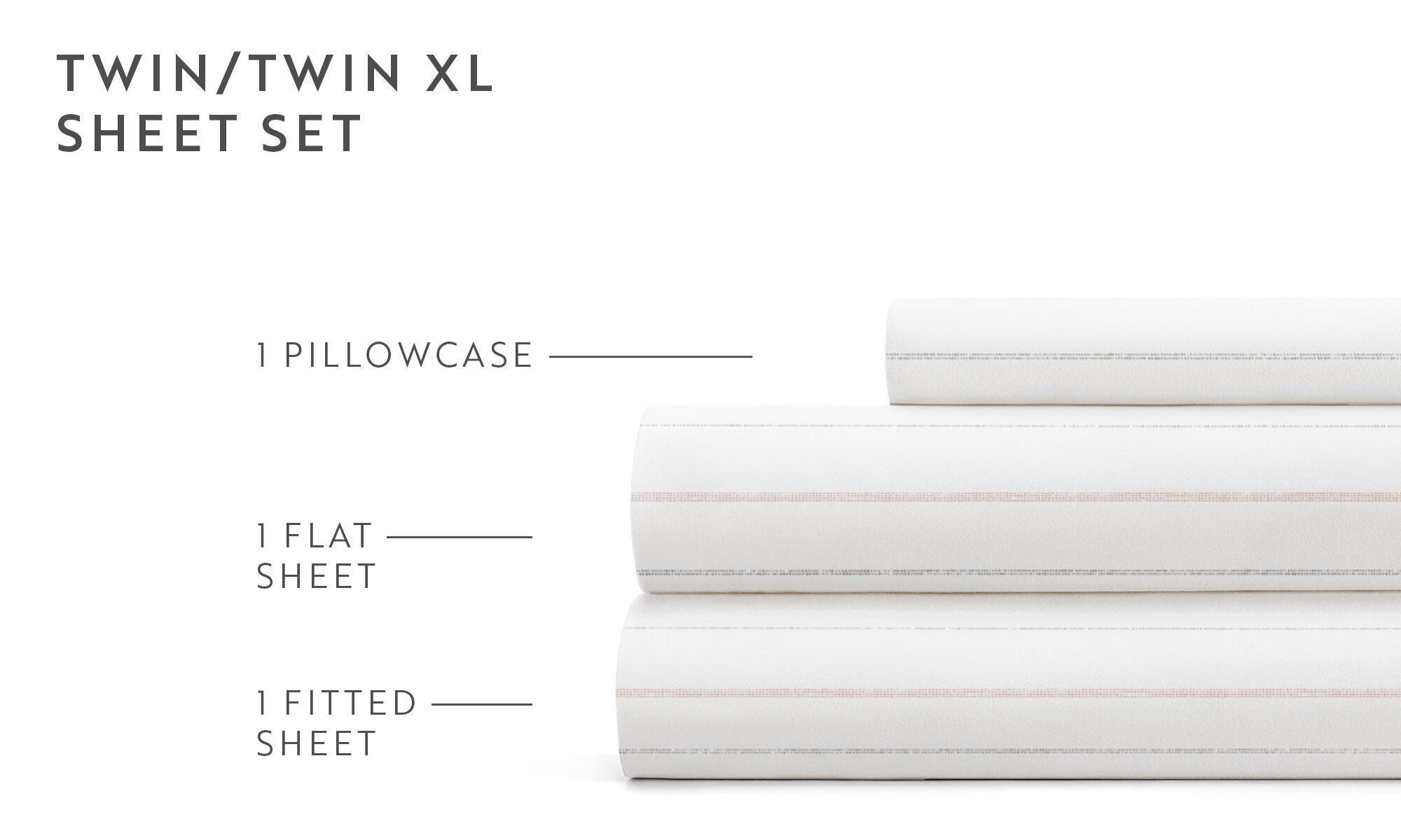 iEnjoy Home Soft Stitch 4 Piece King Sheet Set, Multi, large