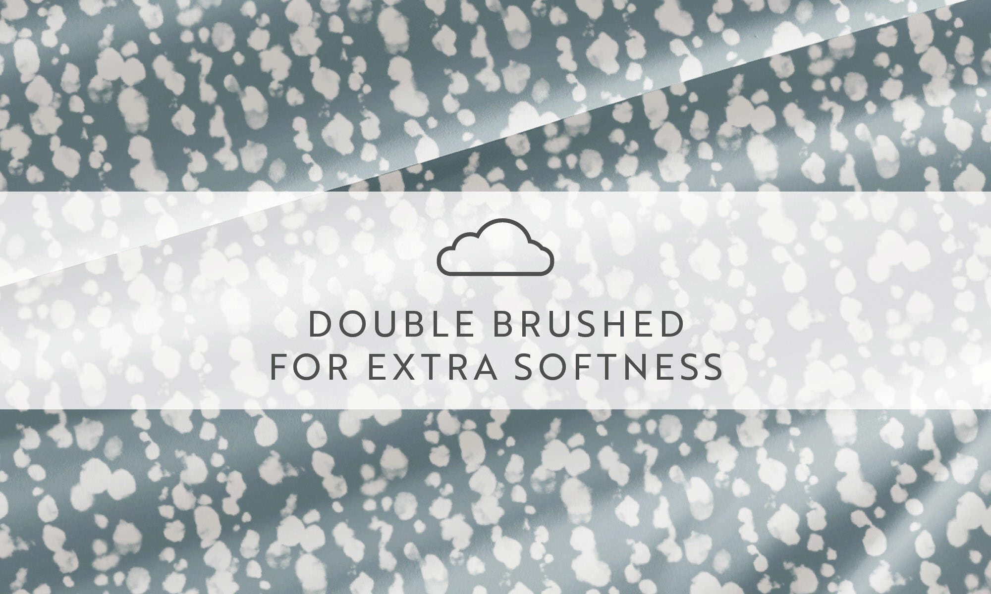 iEnjoy Home Cloud Burst 4 Piece King Sheet Set, Blue, large