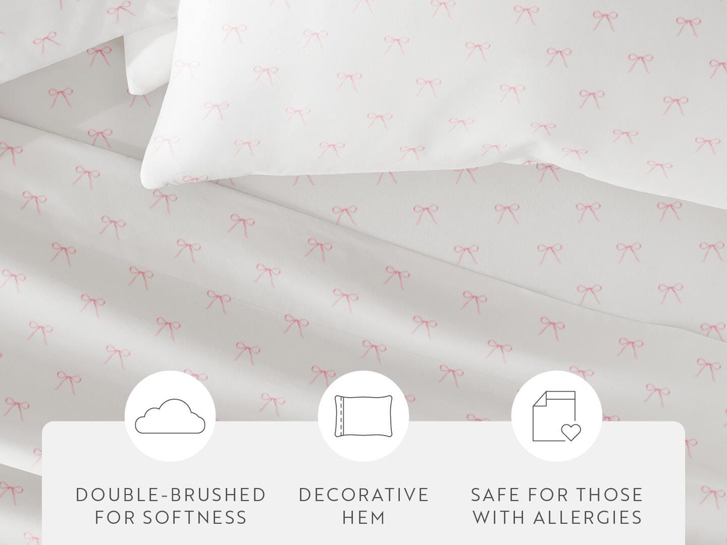 iEnjoy Home Geometric 4 Piece Full Sheet Set, Pink, large