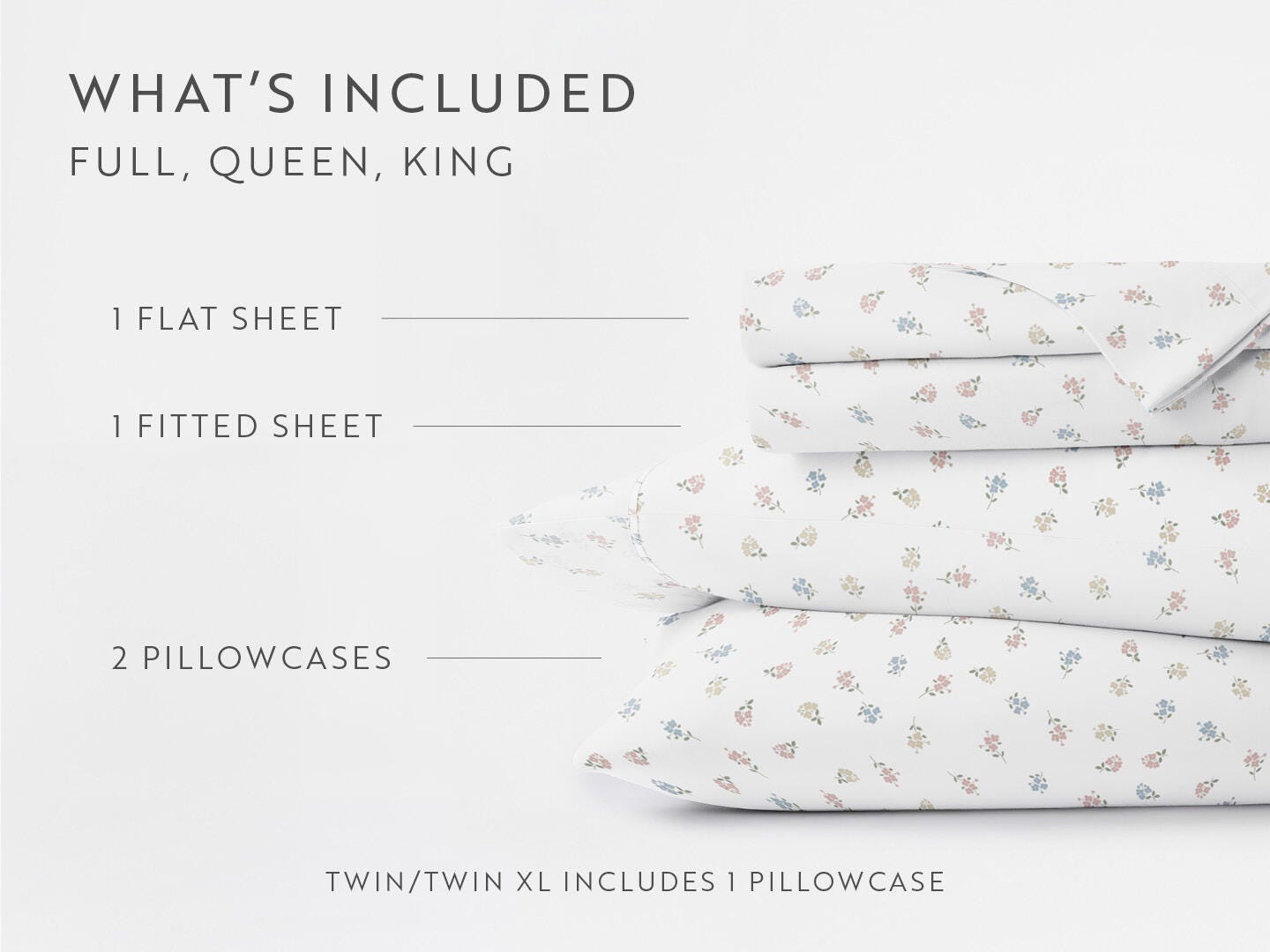 iEnjoy Home 4 Piece Twin Sheet Set, Multi, large