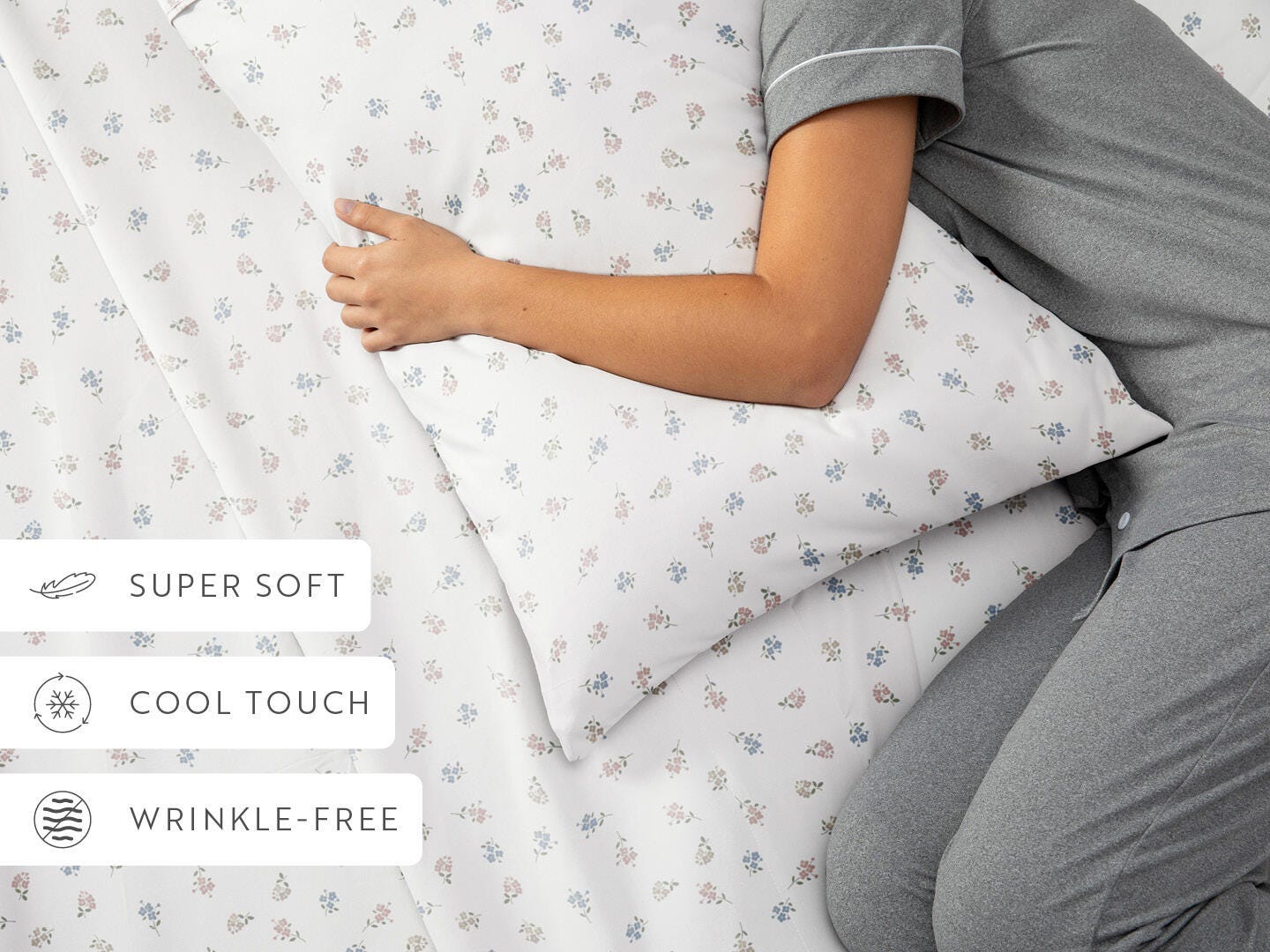 iEnjoy Home 4 Piece Twin Sheet Set, Multi, large