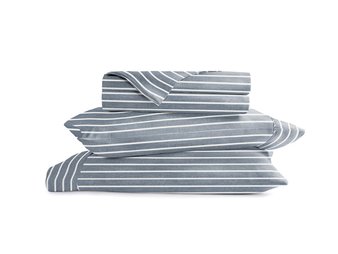 iEnjoy Home Awning 4 Piece Queen Sheet Set, Blue, rollover