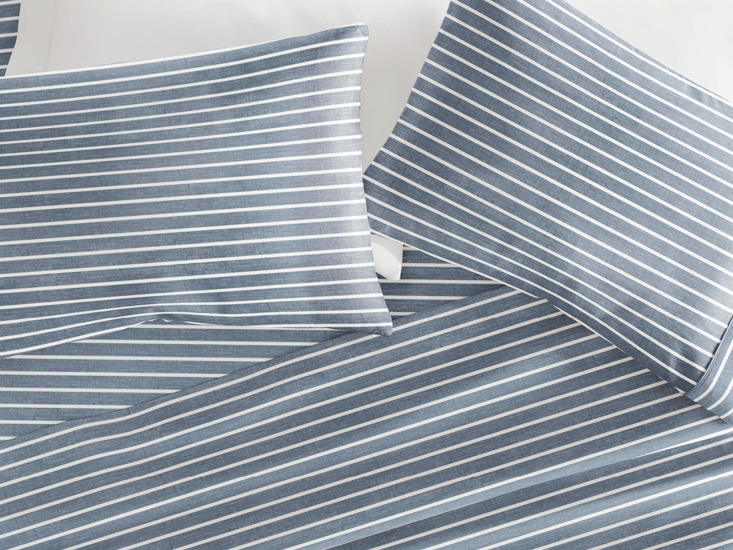 iEnjoy Home Awning 4 Piece Queen Sheet Set, Blue, large